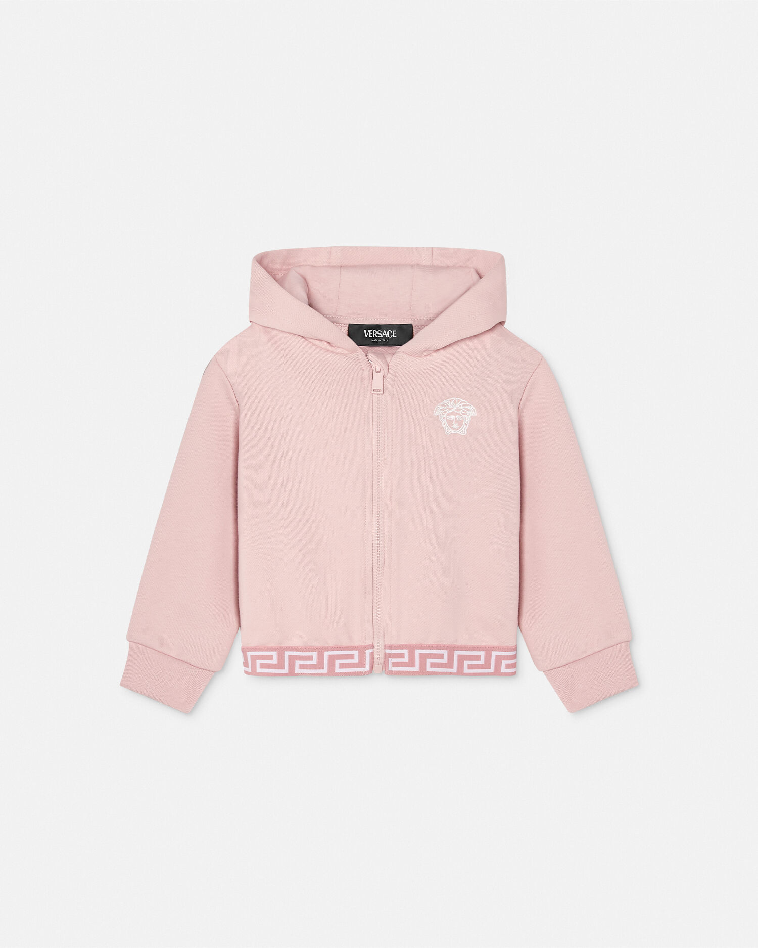 Felpa con zip versace clearance
