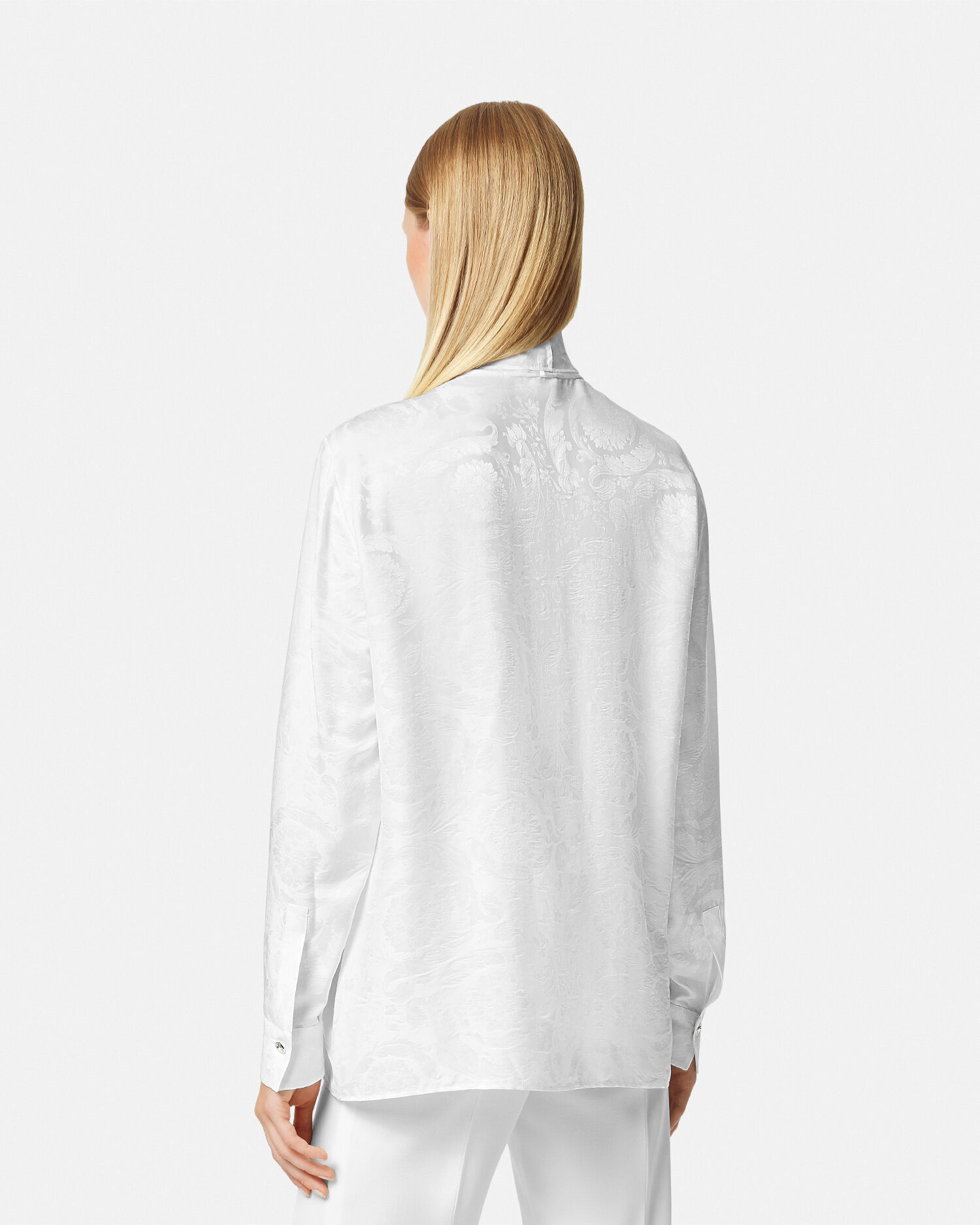 Chemise lavallière clearance blanche femme