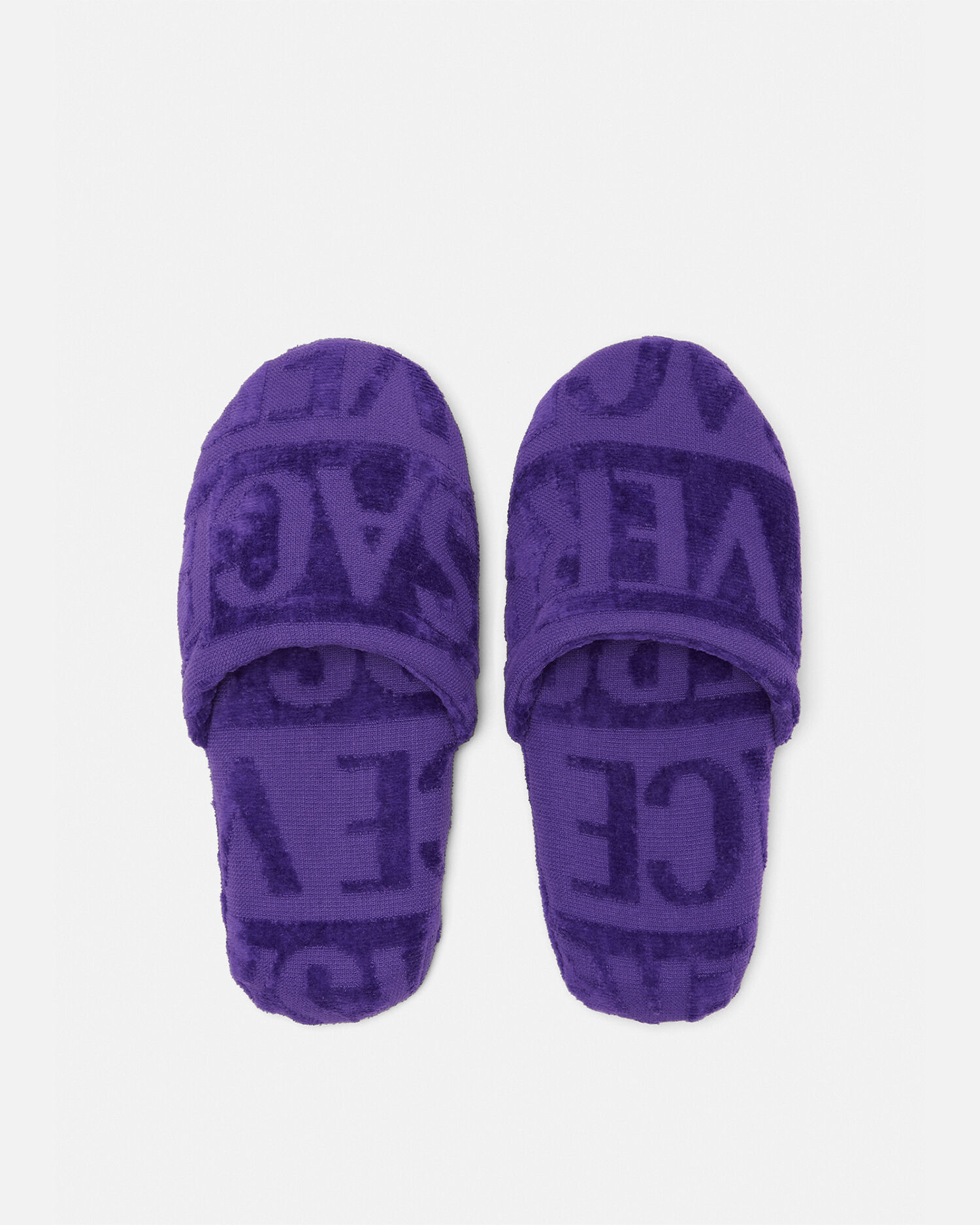 Purple versace slides on sale