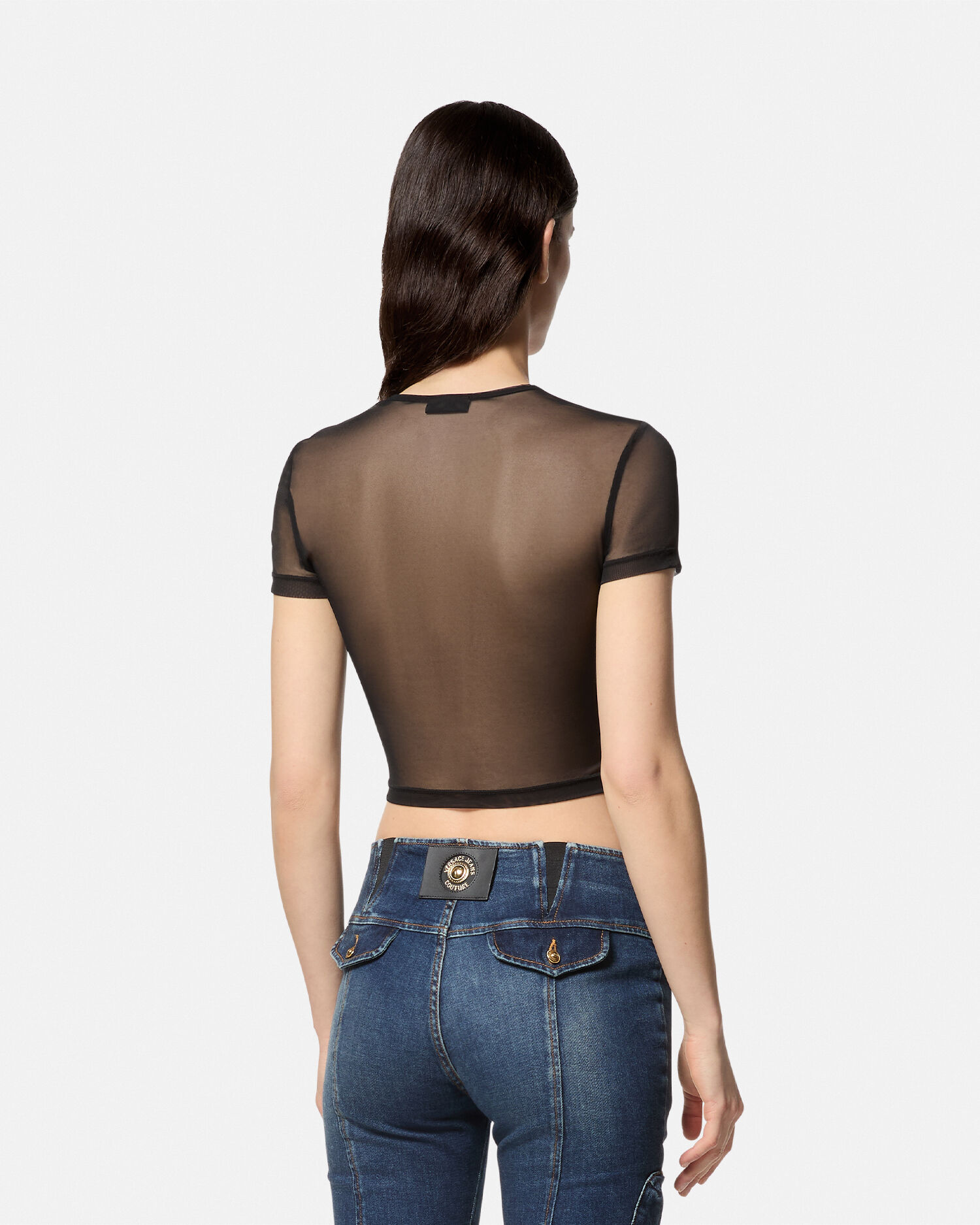 Mesh Crop T Shirt