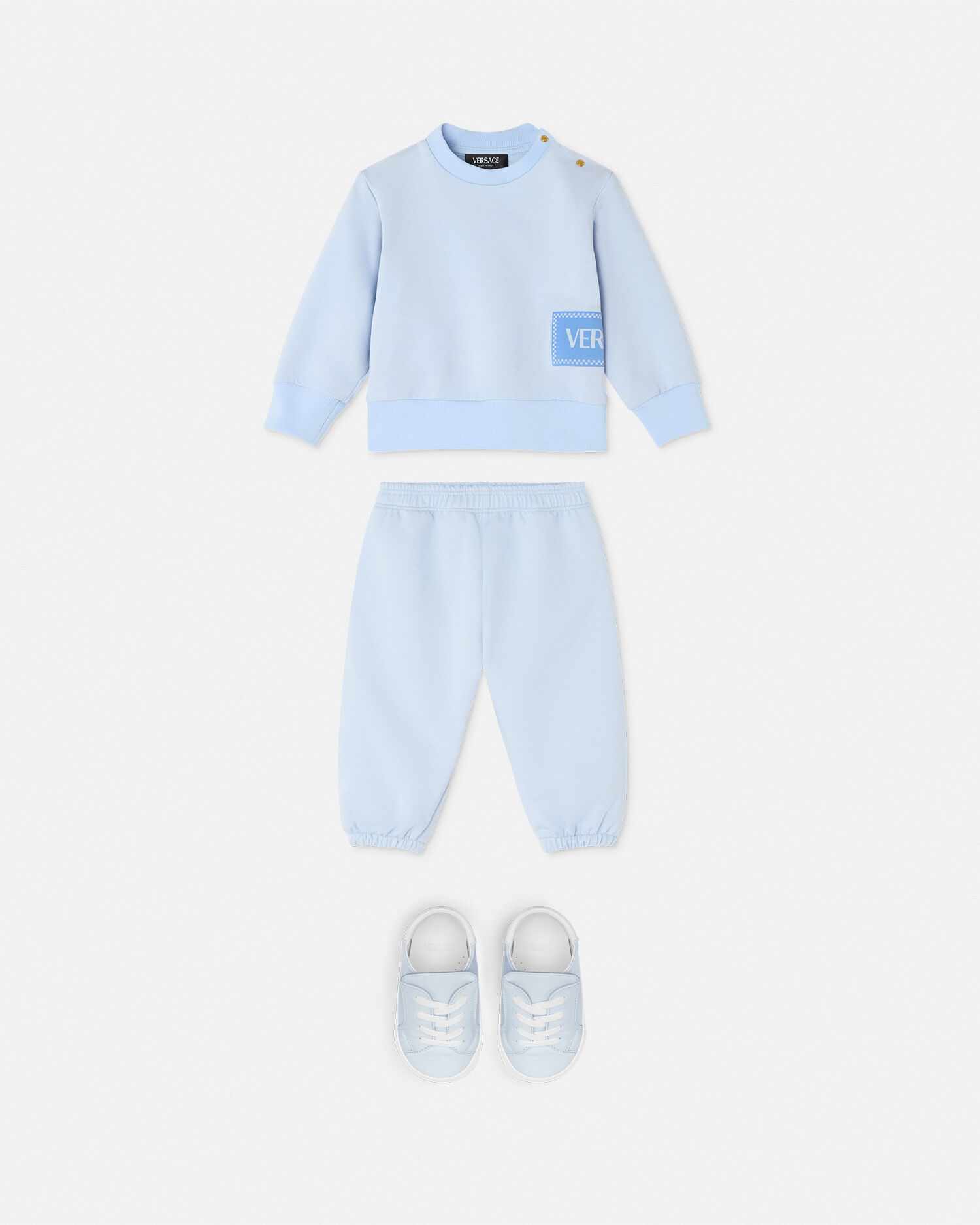 VERSAGEセット 90s Vintage Logo Baby Set Blue | VERSACE US