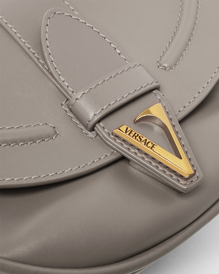 Virtus Schultertasche aus Leder Grau 6