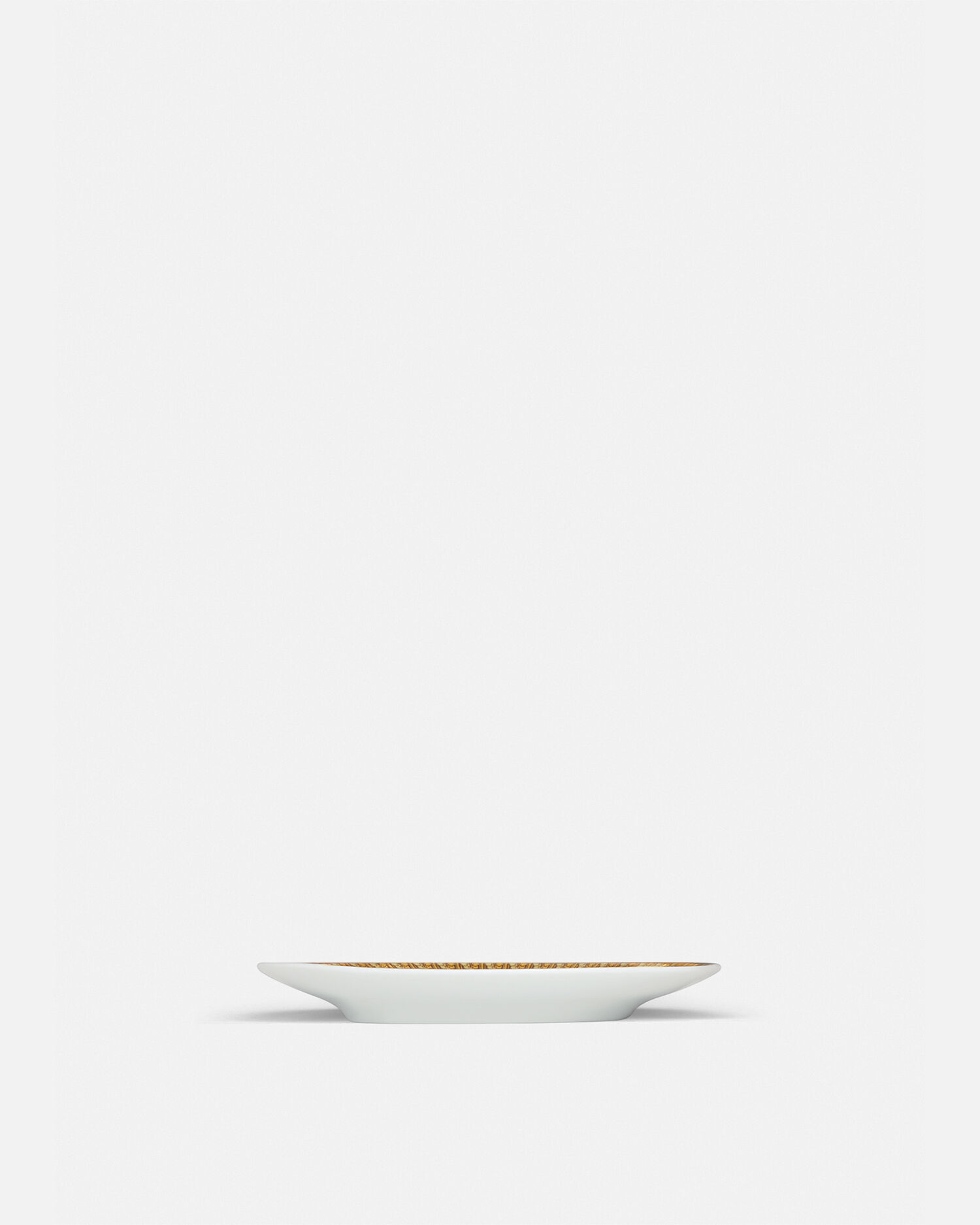 I ♡ Baroque Black Plate 10 cm Black,Gold | VERSACE US