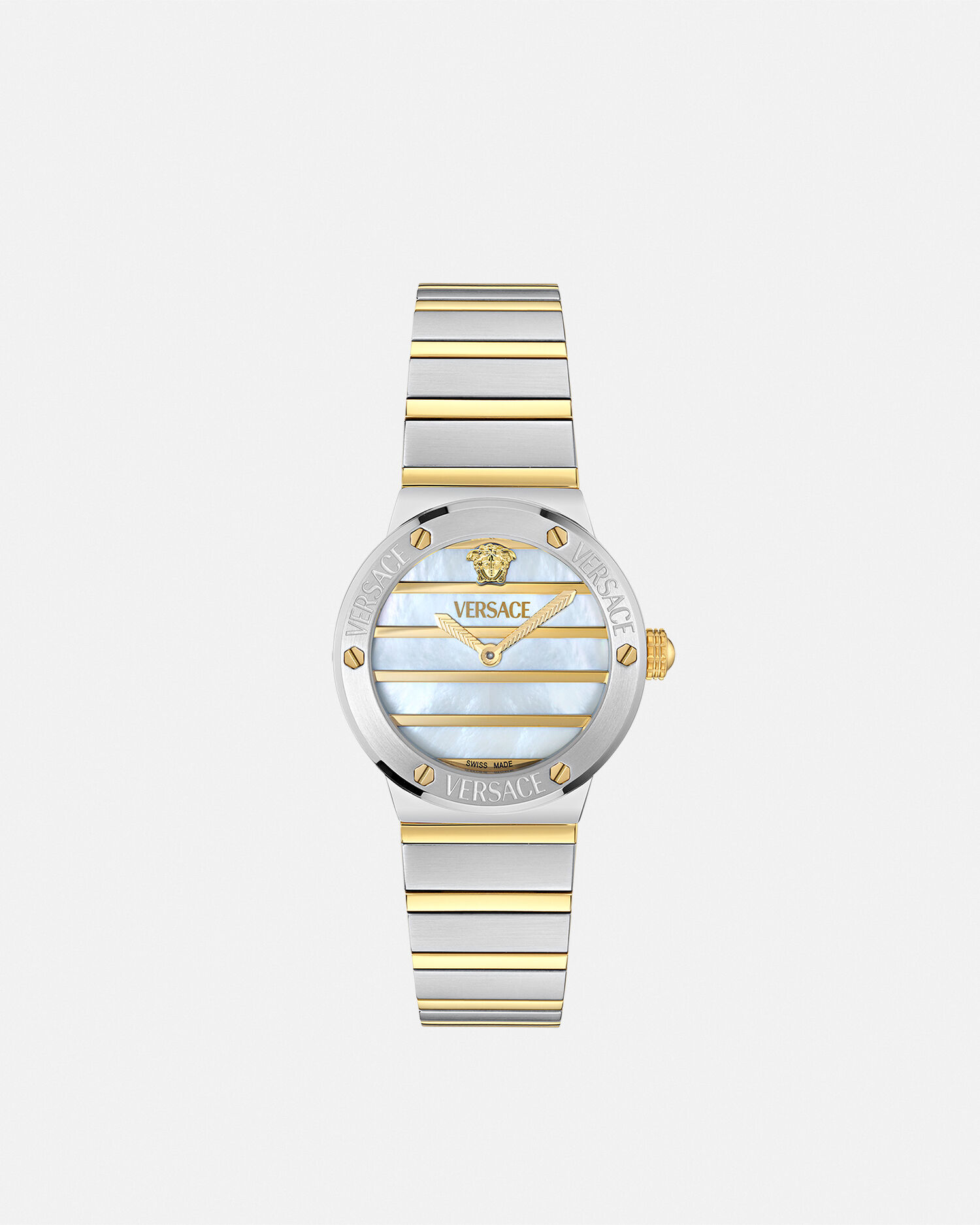 Versace greca logo pearl watch
