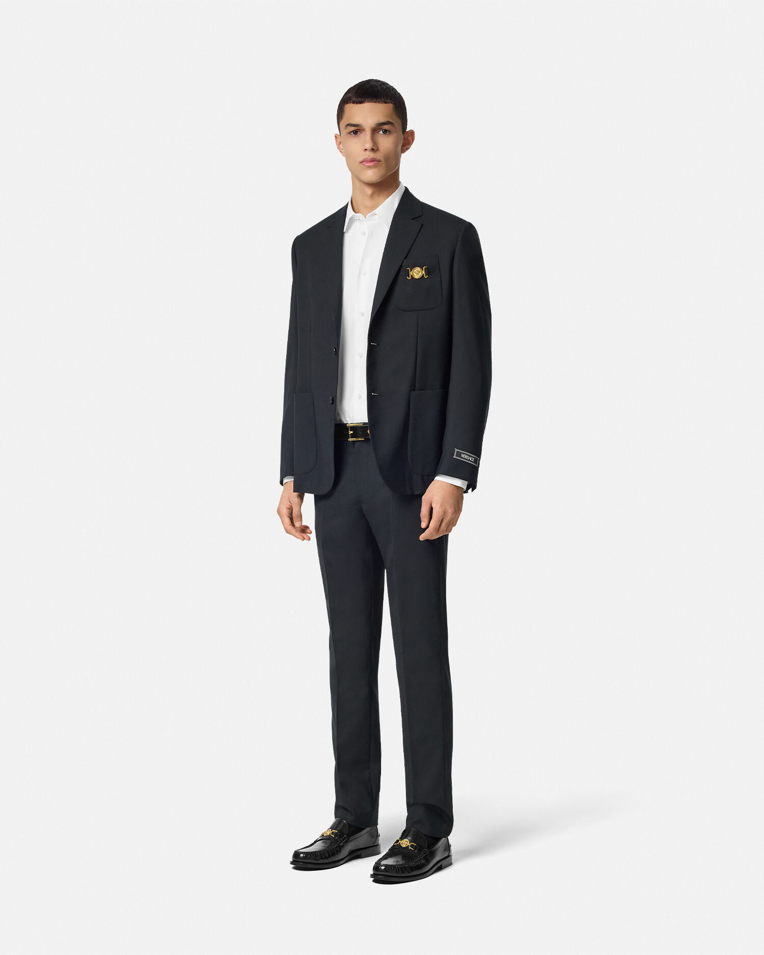 売れ筋がひクリスマスプレゼント！ Formal Shirt IN VERSACE | White スーツ