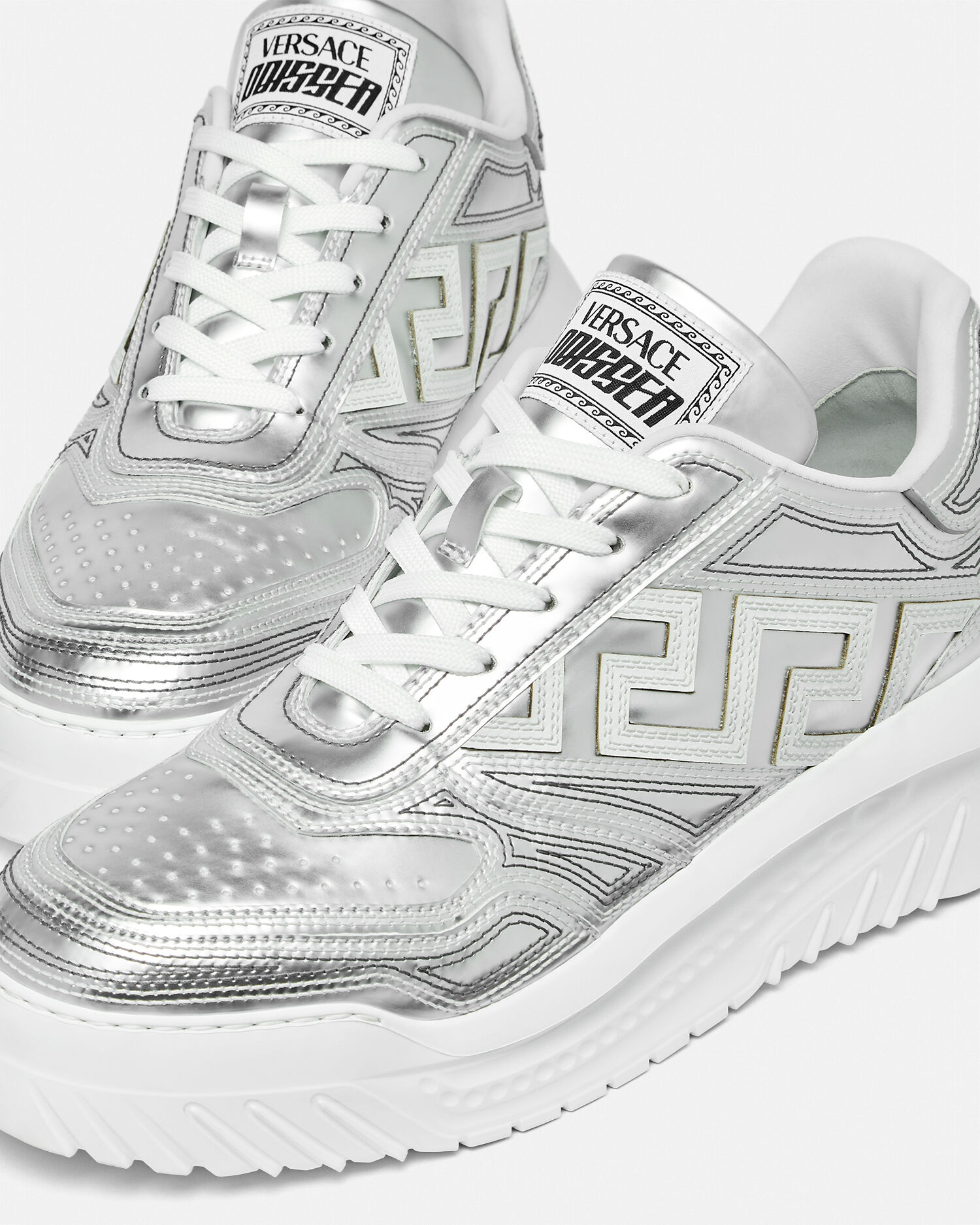 Metallic Greca Odissea Sneakers