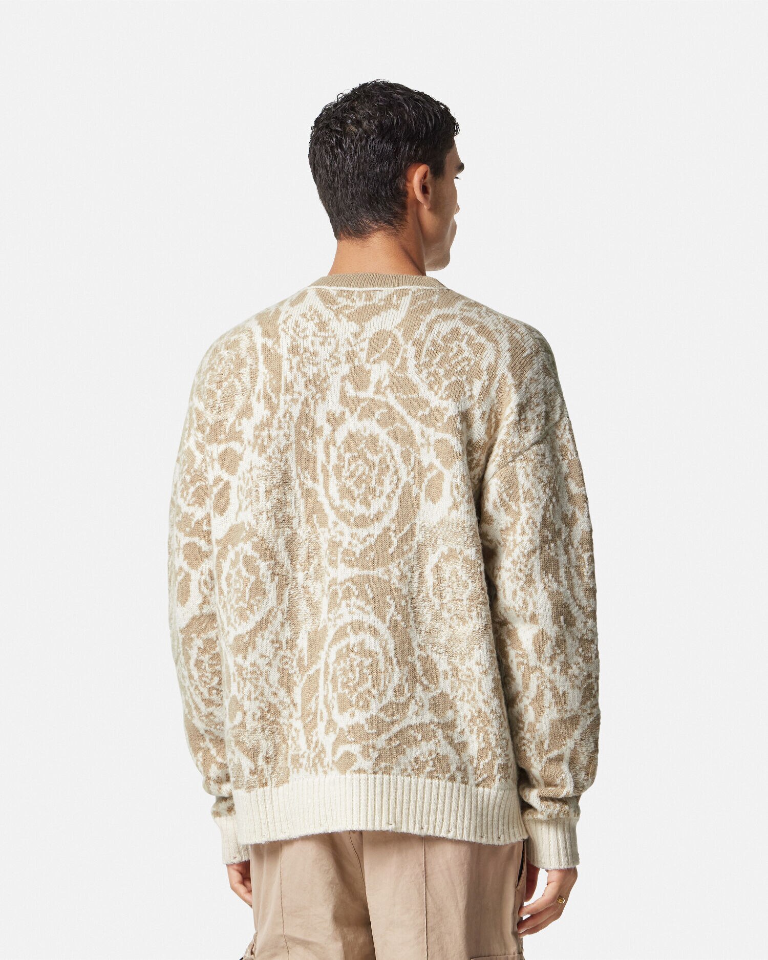 Barocco Knit Sweater Beige VERSACE CA