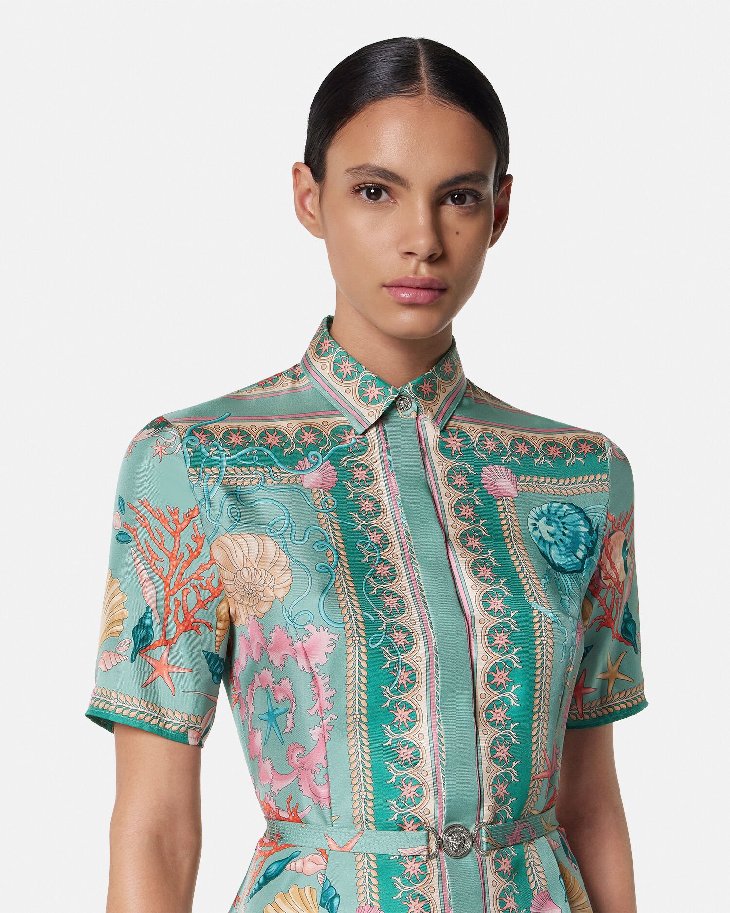 ワンピース VERSACE FW23 JELLYFISH SHORT DRESS (1011270_1A082081B000) BLACK Versace JELLYFISH SHORT DRESS (1011270) – LOZURI®