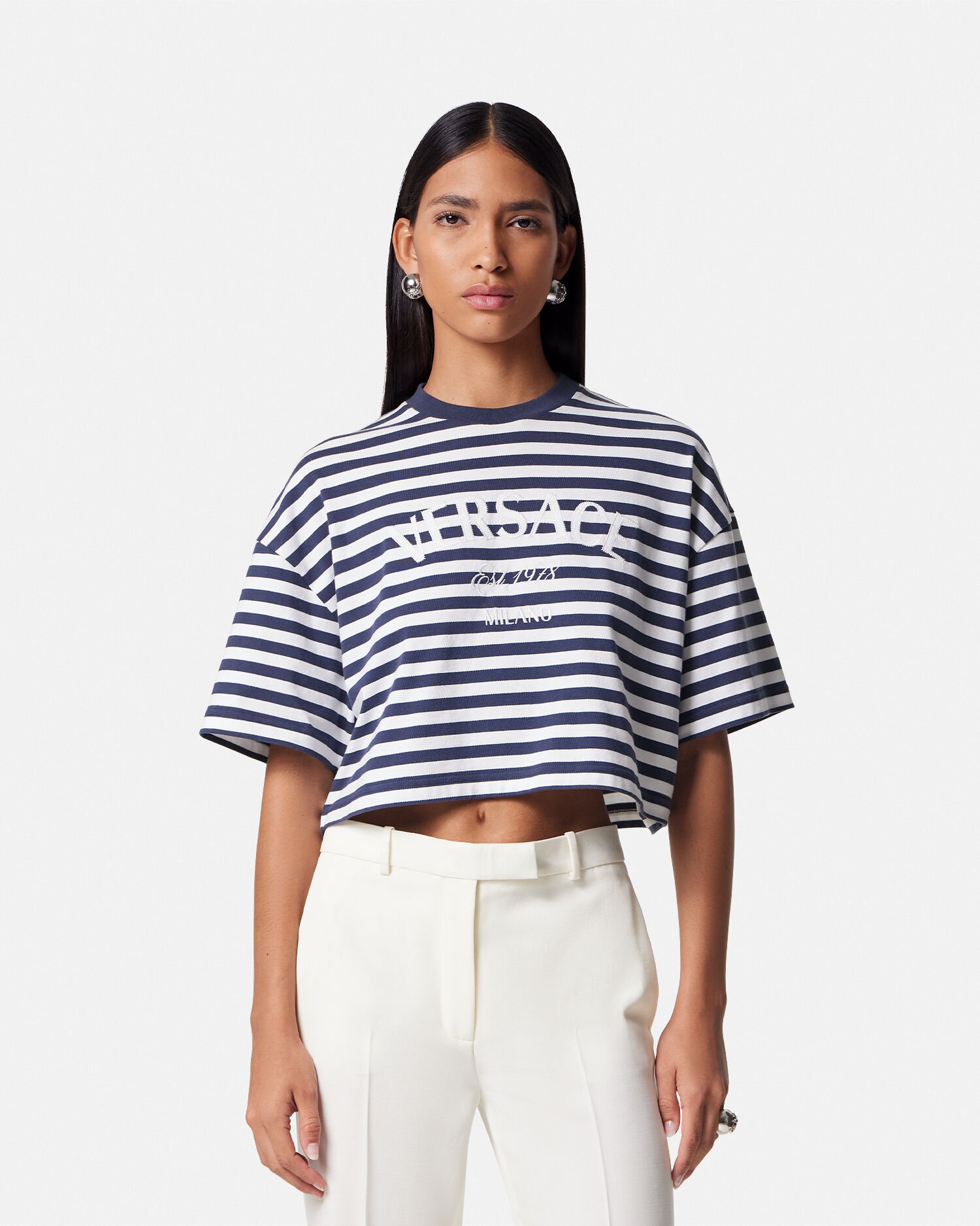 L Ancora Versace Crop T Shirt