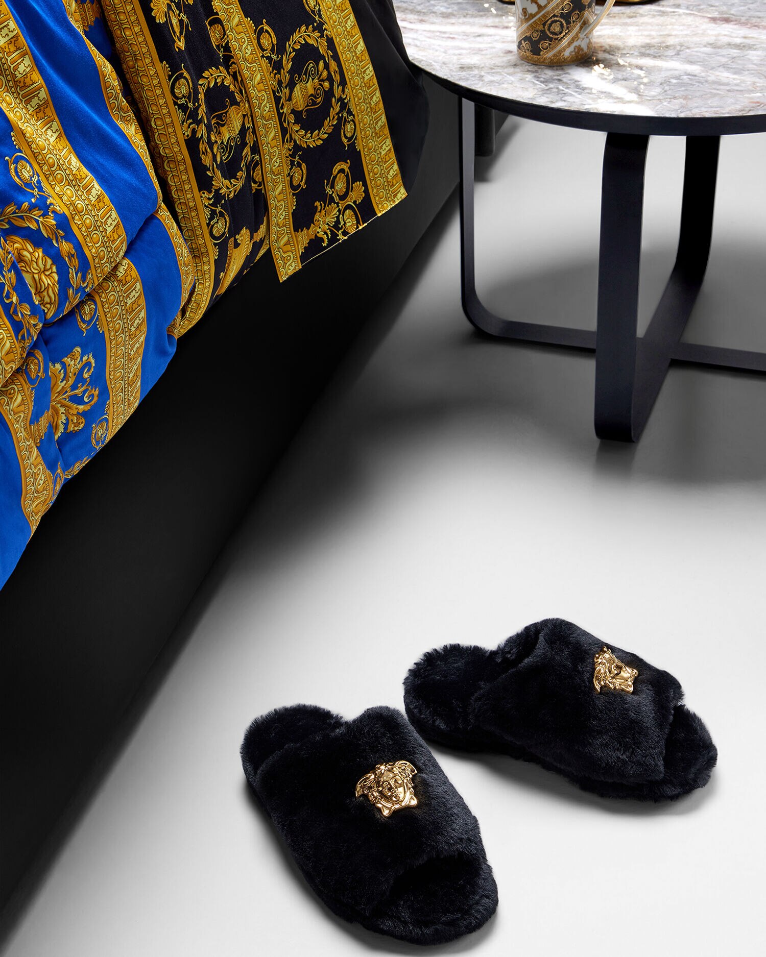 Versace 2025 fur slippers
