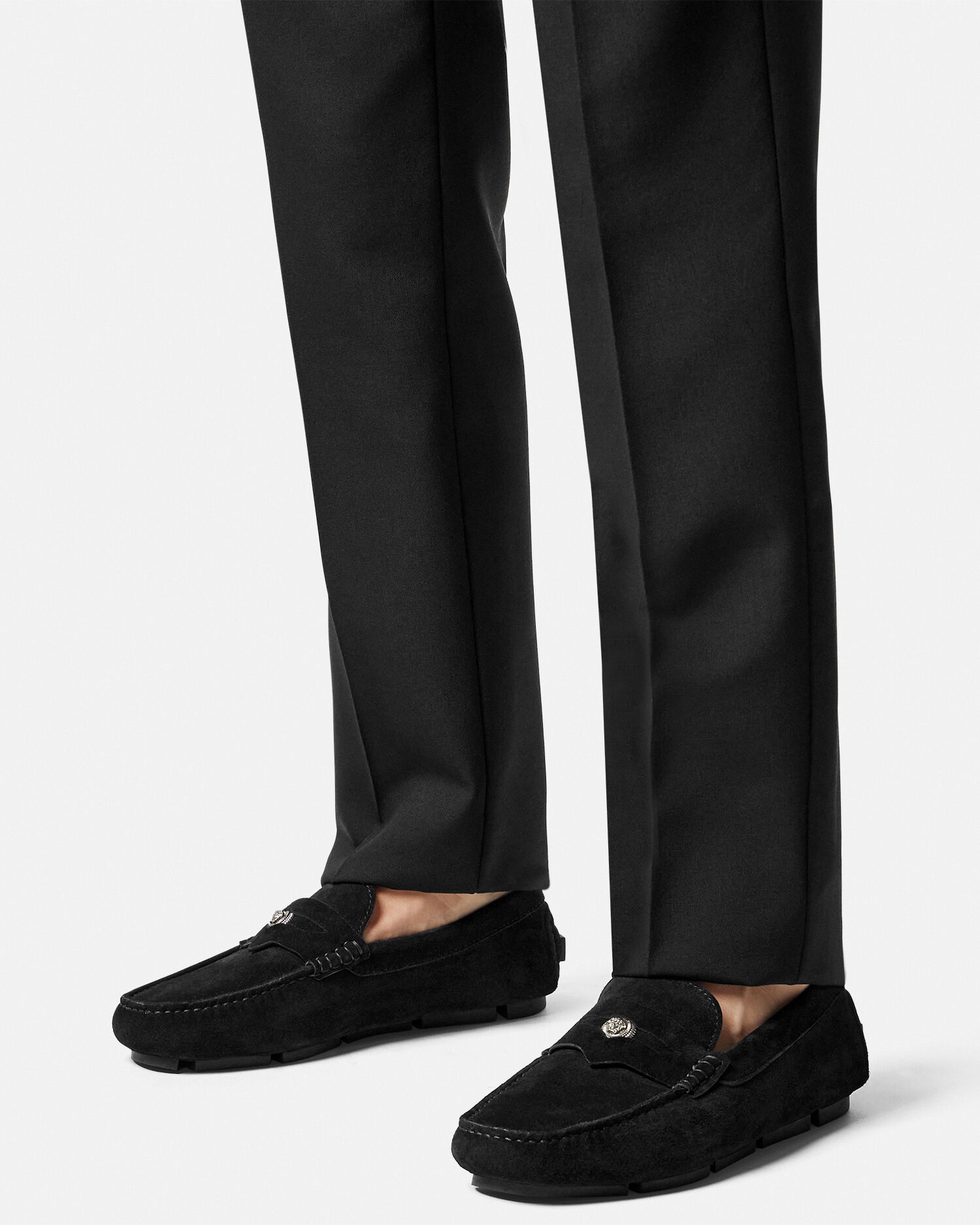 Versace Medusa Biggie Suede Drivers VERSACE