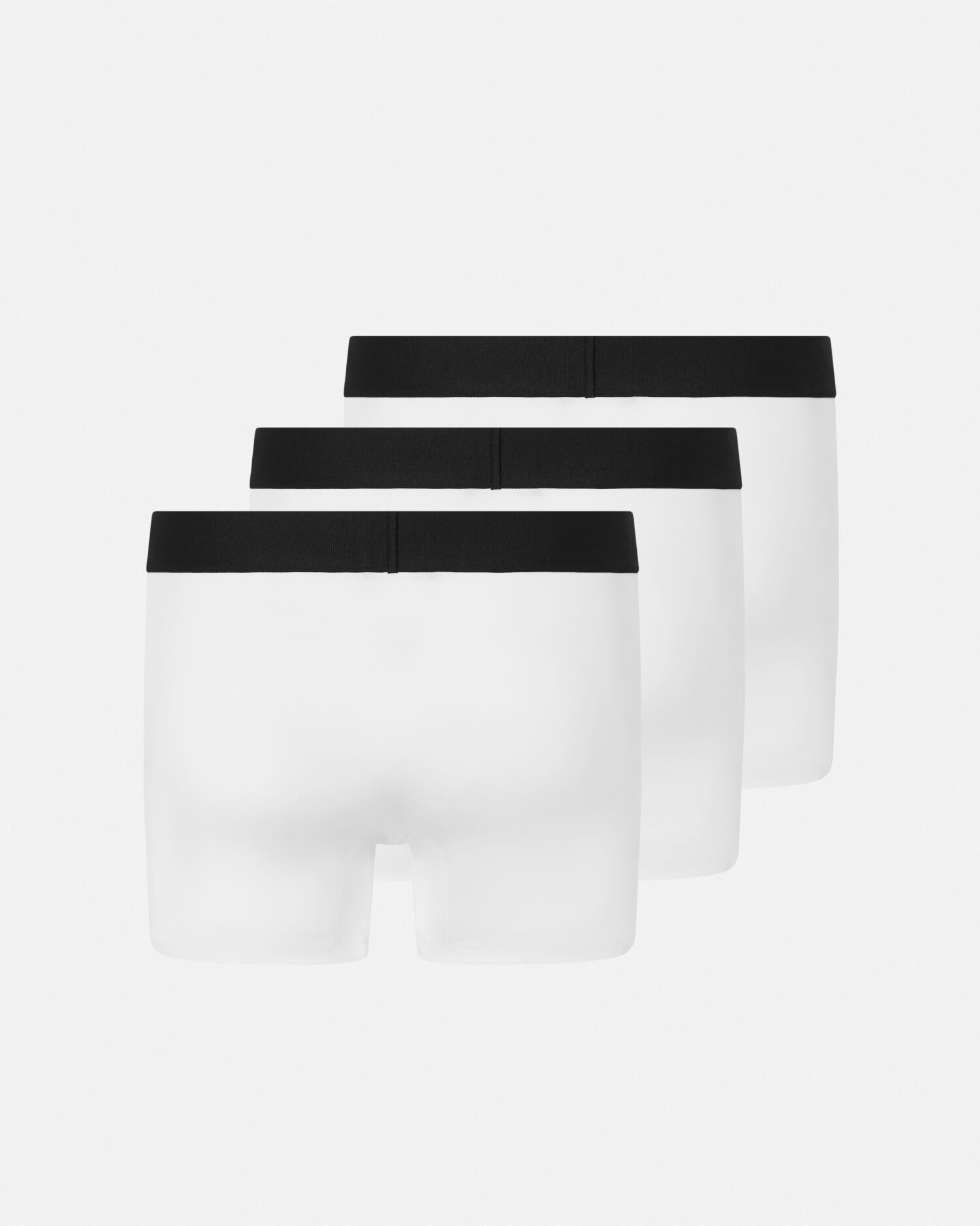 Cotton-Jersey Long Trunks 3-Pack White | VERSACE