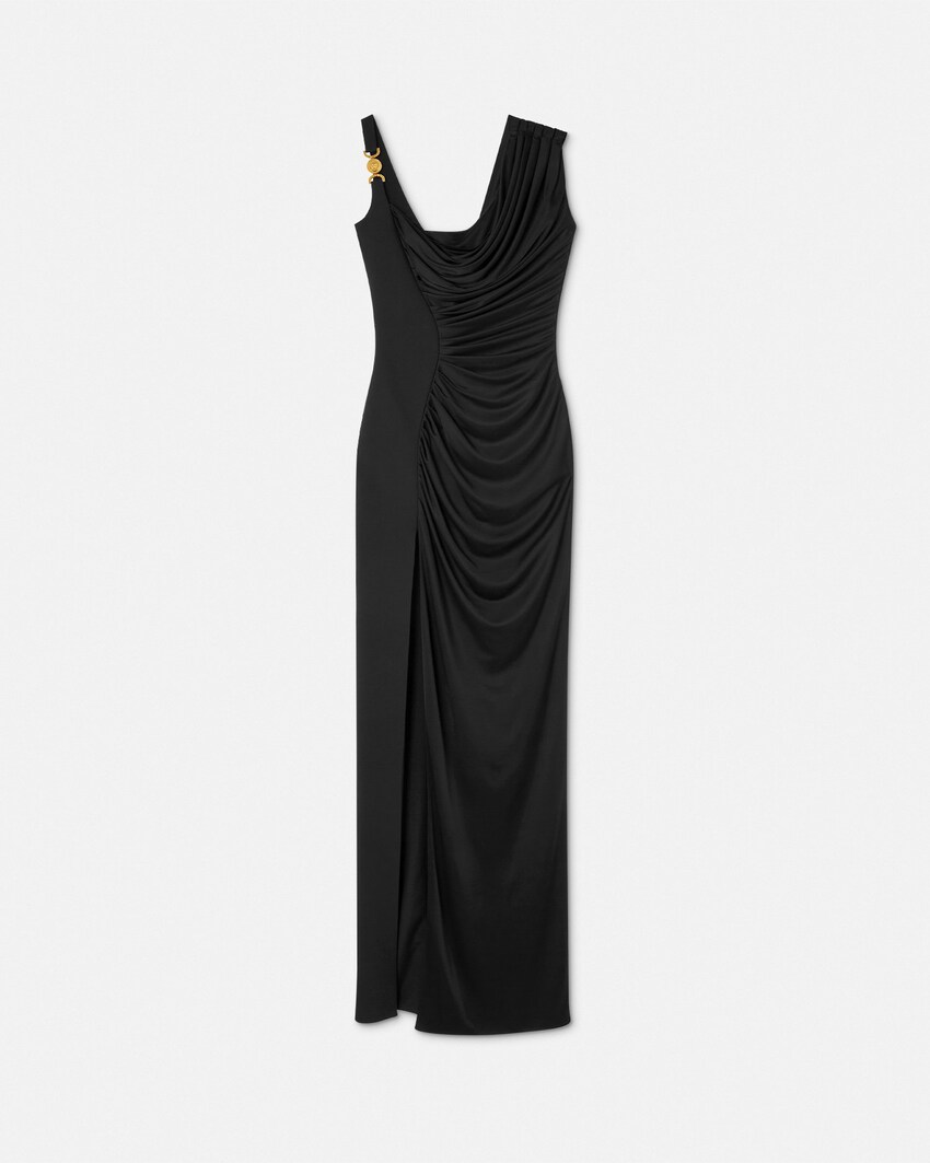 Envers-Satin Cr&ecirc;pe Draped Gown
