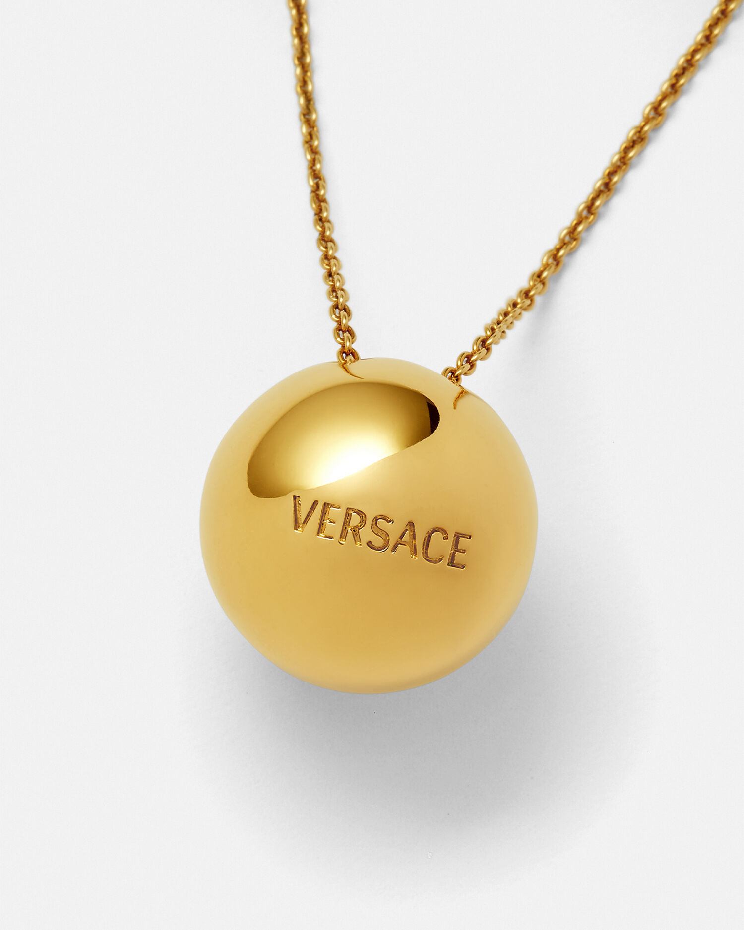 Versace gold medusa necklace sale