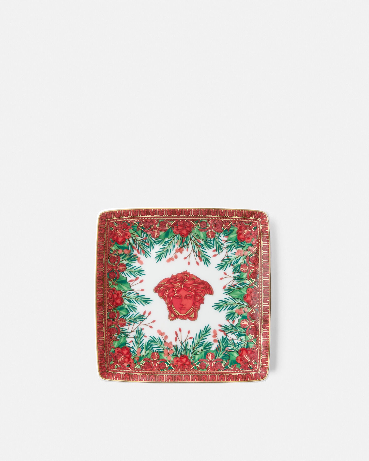 Medusa Garland Square Plate 4.5"
