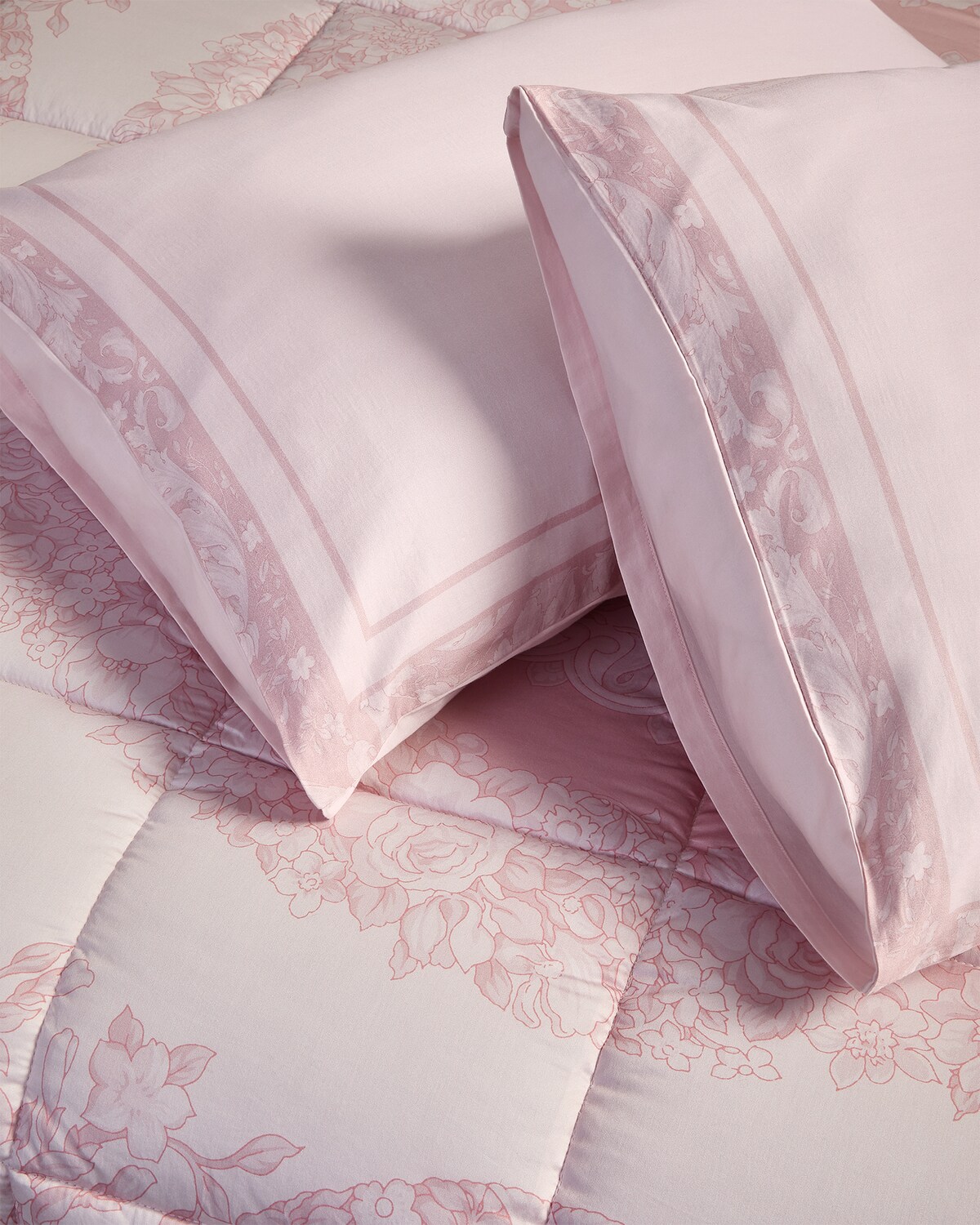 Barocco Full/Queen Bed Set Pink,Print VERSACE US