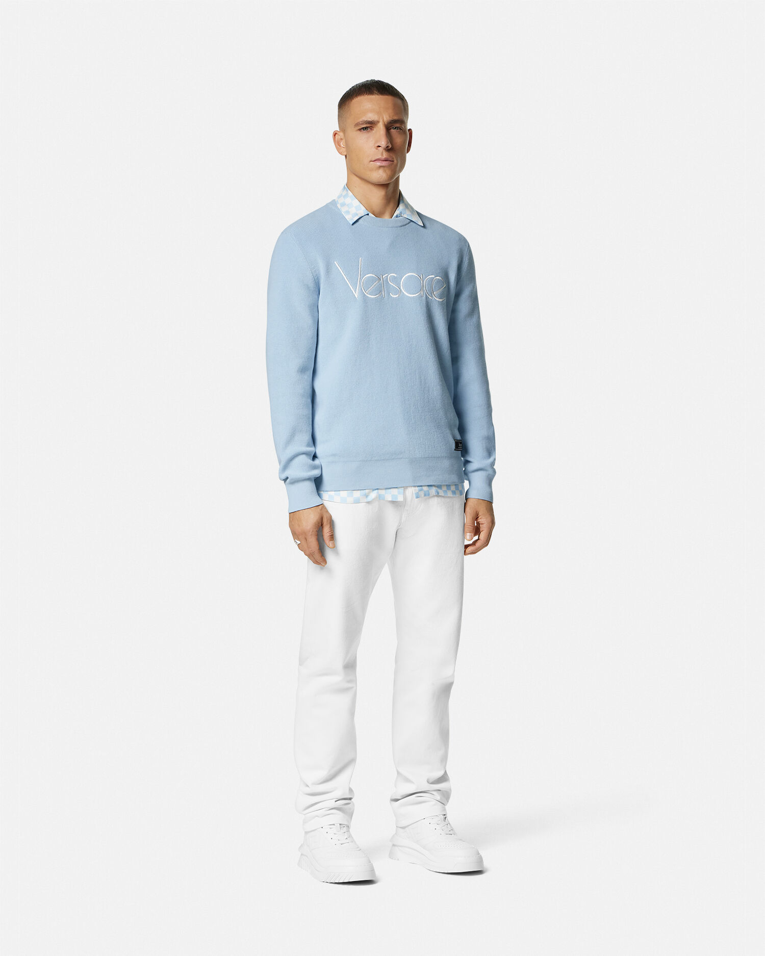 Men s Designer Sweaters Cardigans VERSACE US
