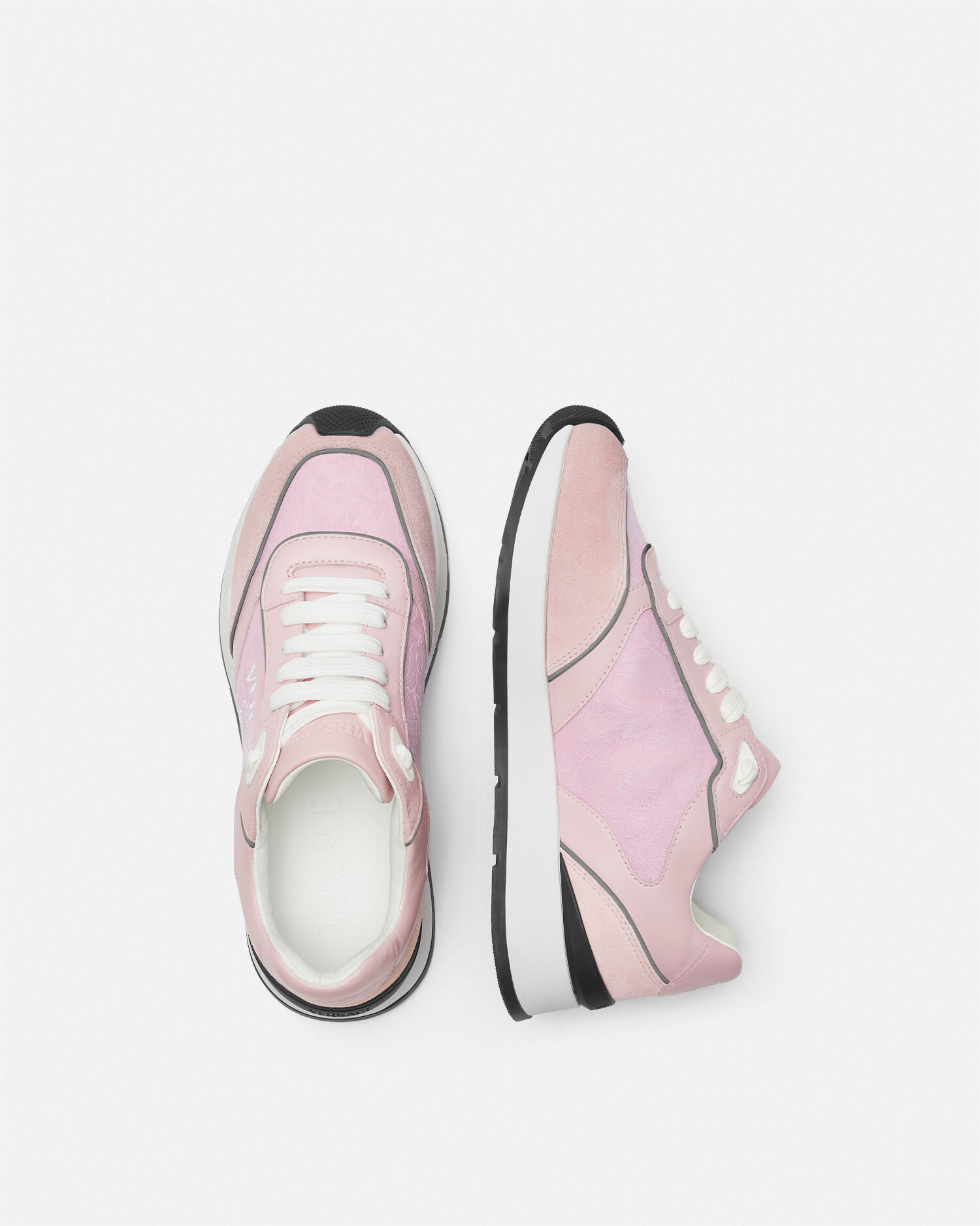 Pink shop versace sneakers
