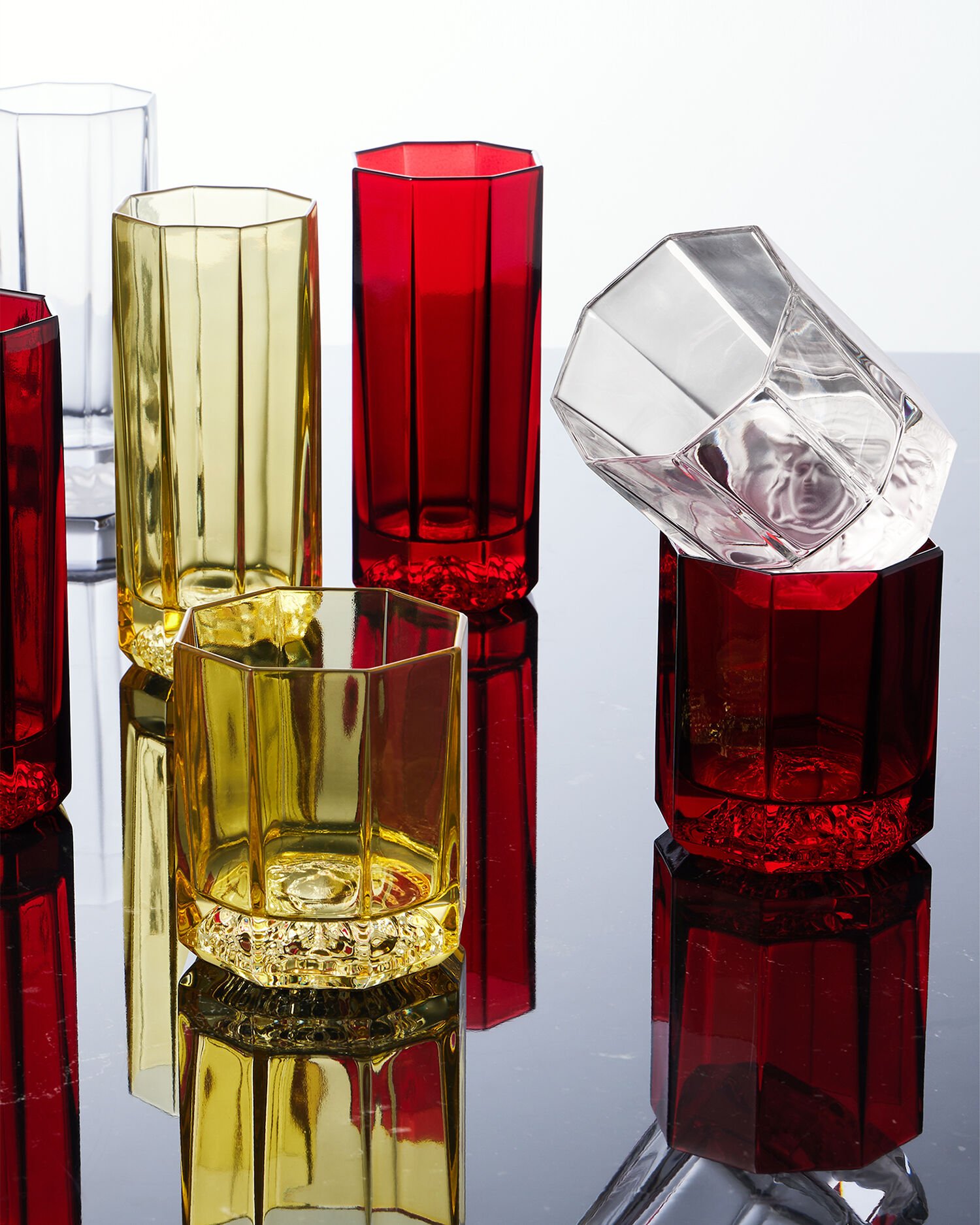 人気ブランド 海外通販 - 国内入手困難 Set Lumière Medusa 2 VERSACE | Red Glasses Longdrink クラシック
