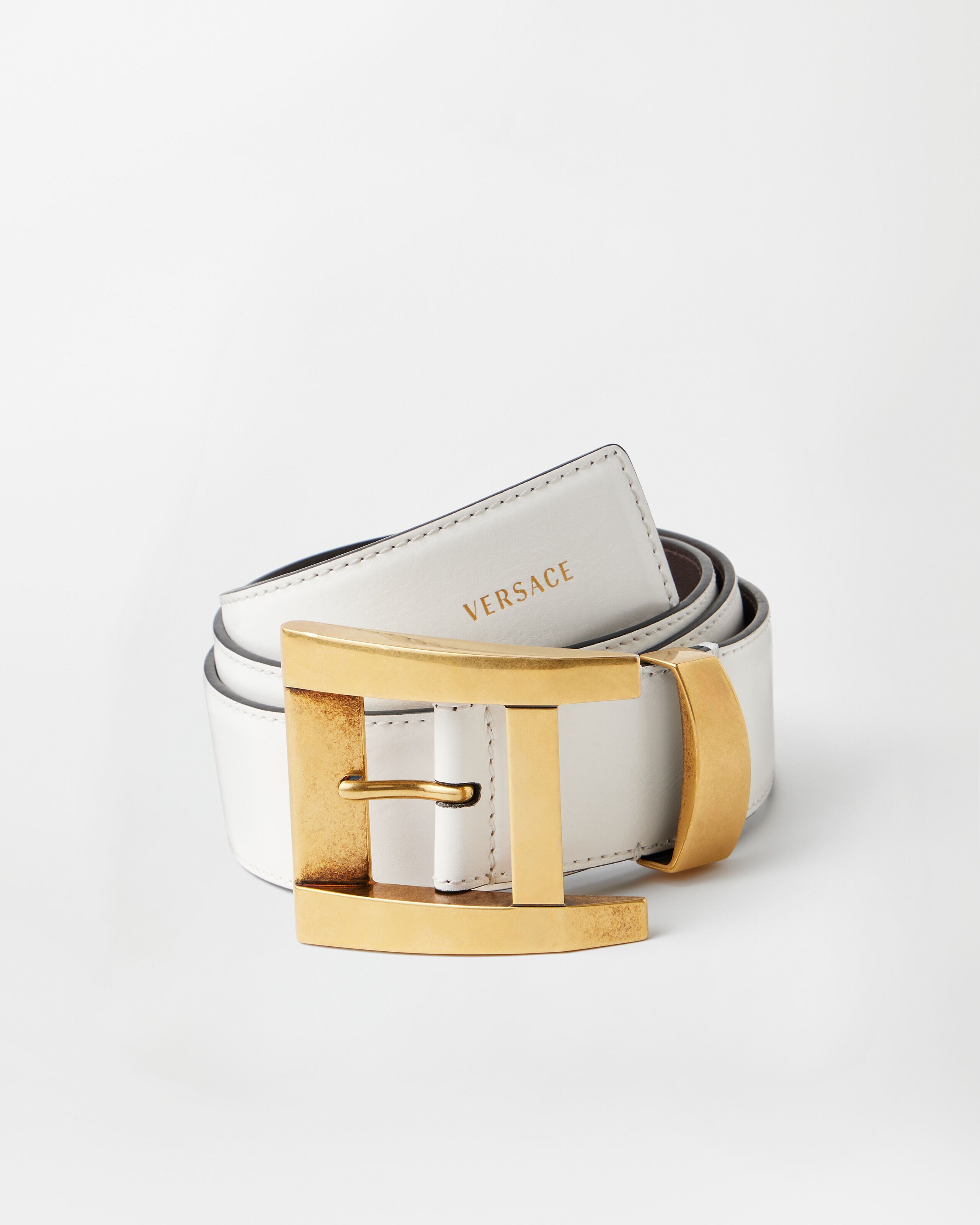 Versace leather belt 4 cm
