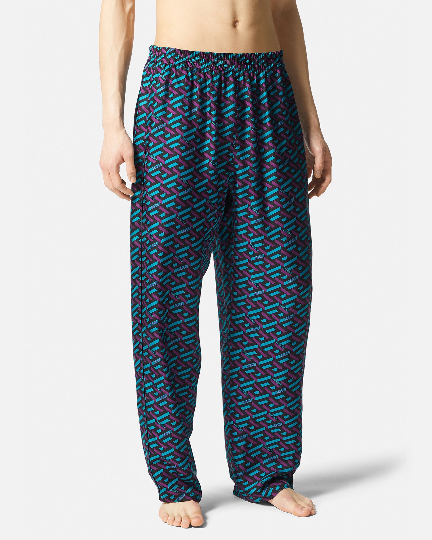 La Greca Silk Pyjama Bottoms