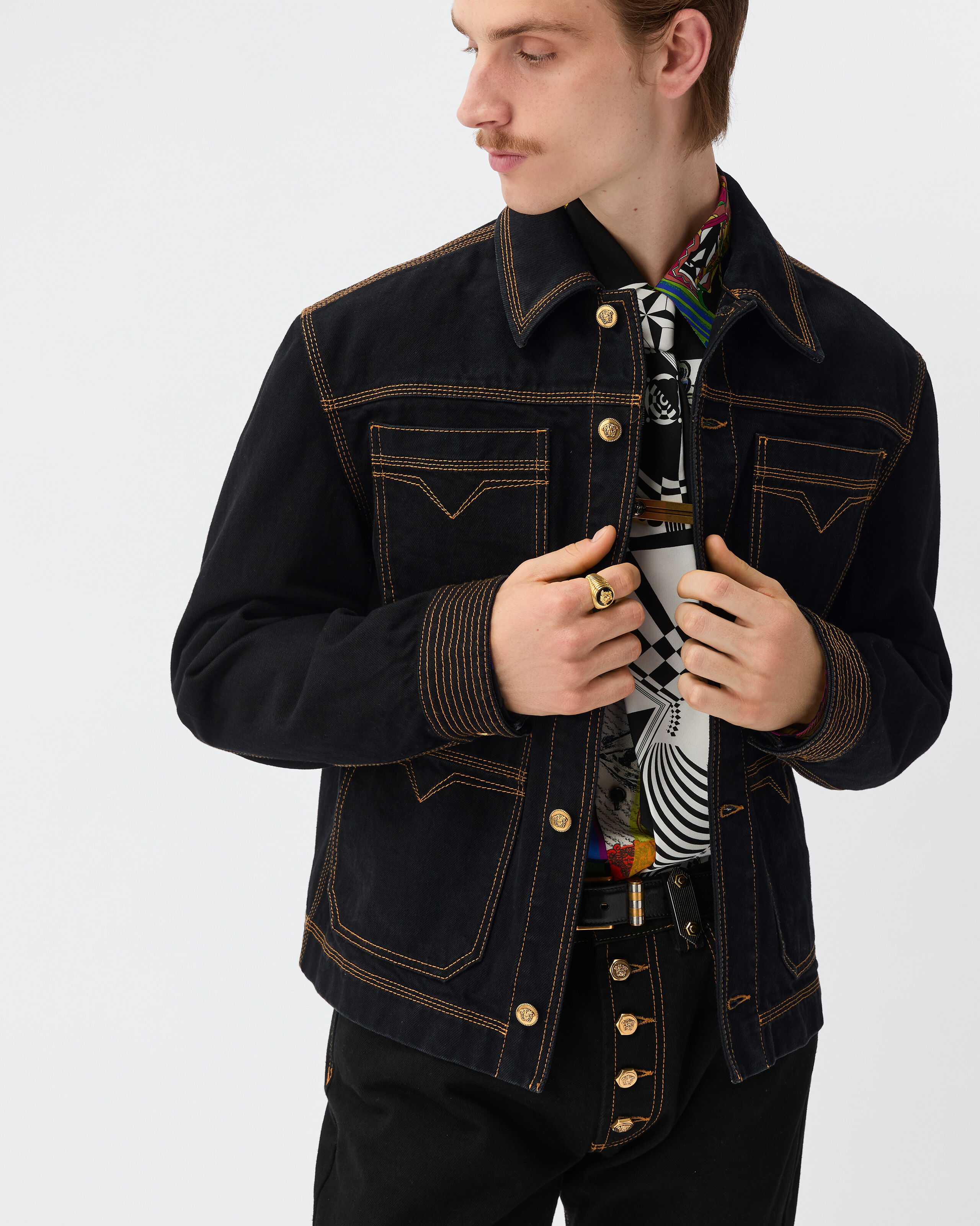 Versace Denim Jackets for Men | Official Website