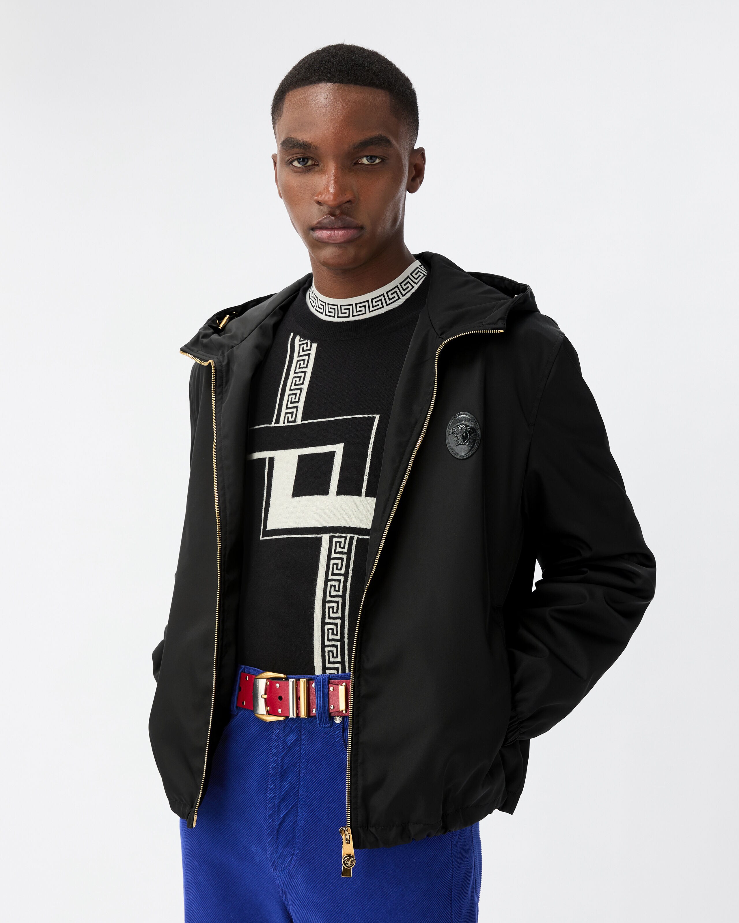 Technical Twill Blouson | VERSACE US