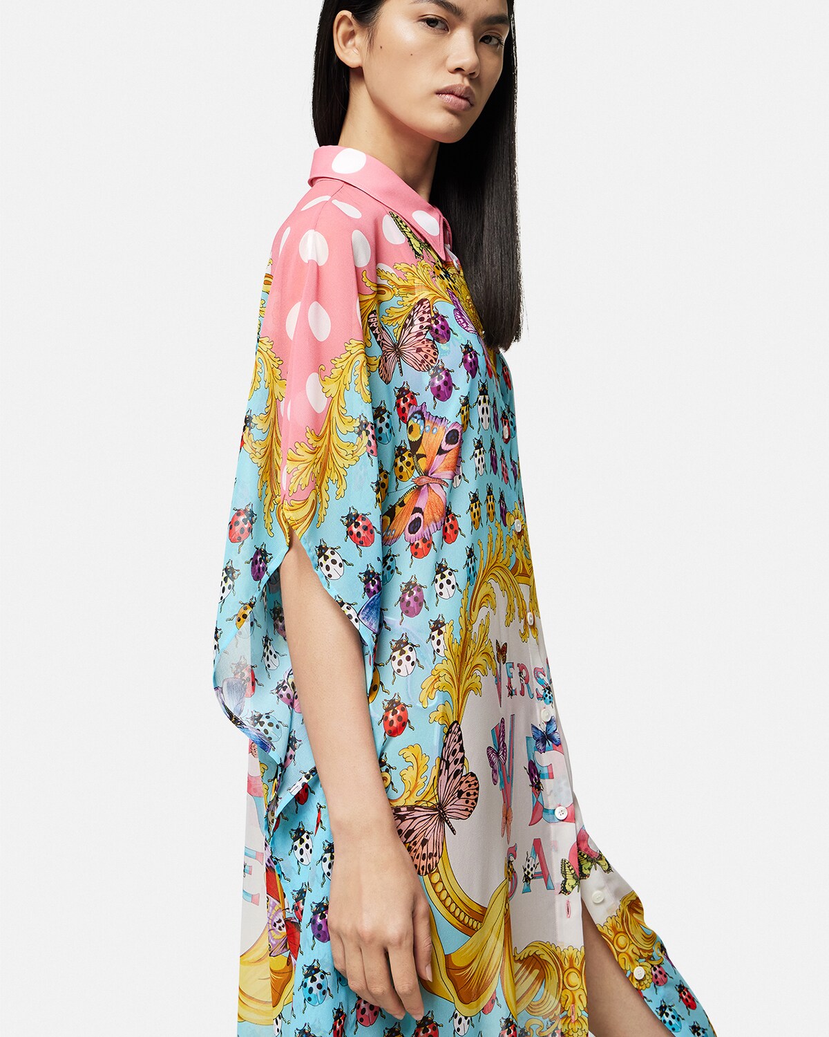 Versace Butterflies Shirt Dress Coverup for Women US Online Store