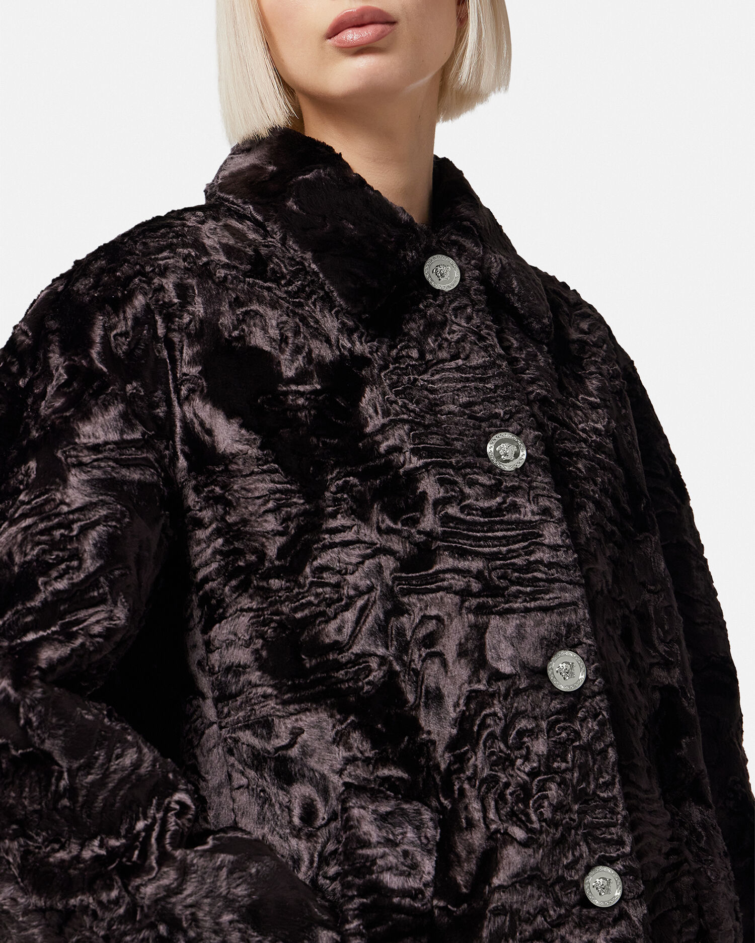 Versace fur coat mens clearance