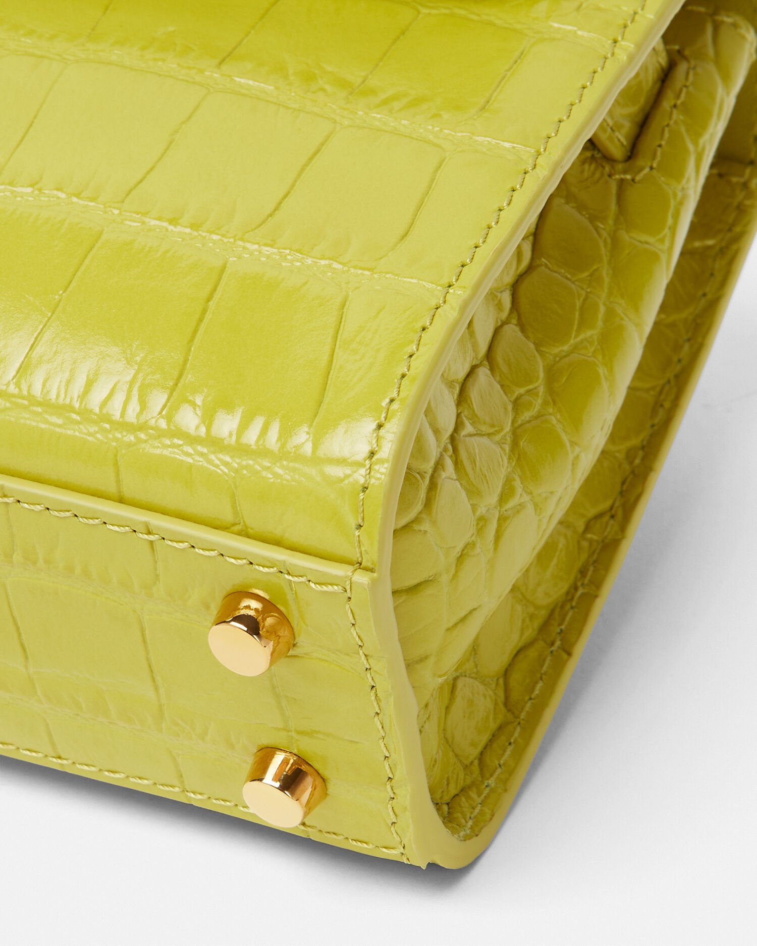 Croc-Effect Medusa '95 Small Handbag Green | VERSACE US