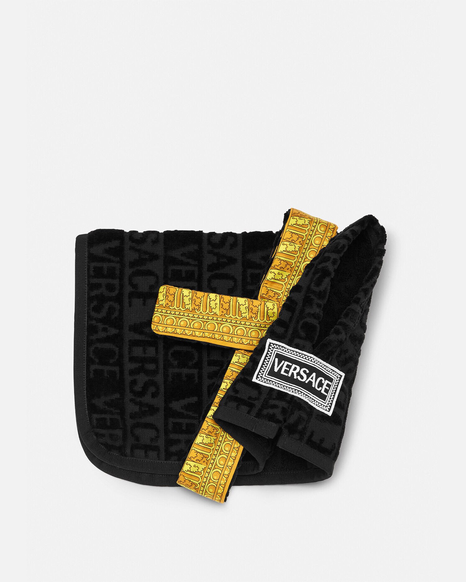 Versace black bathrobe on sale