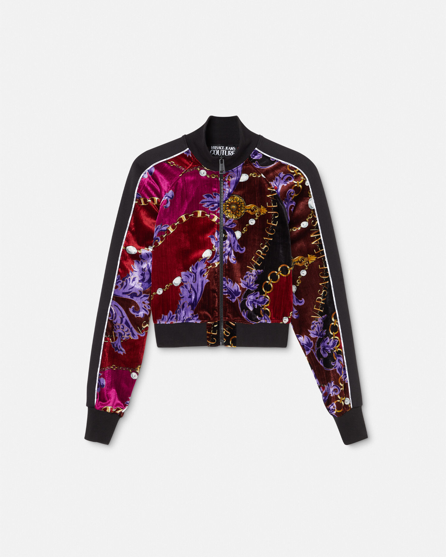 Versace shop velvet sweatshirt