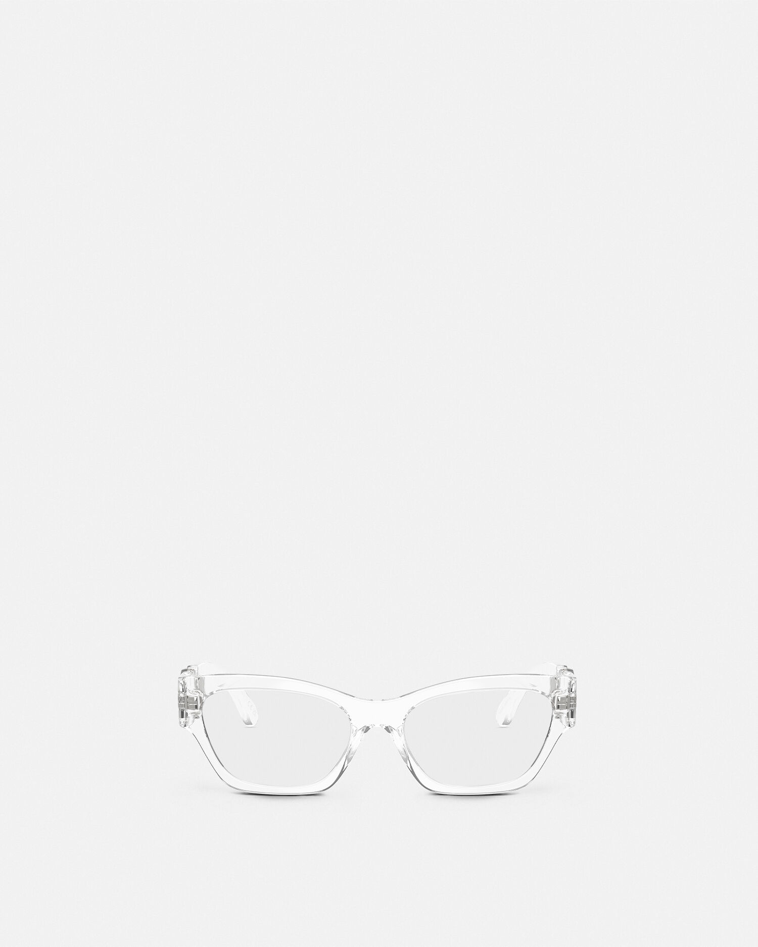 小物 VERSACE archive eyewear titan medusa Medusa Biggie Cat-Eye Glasses Transparent | VERSACE US