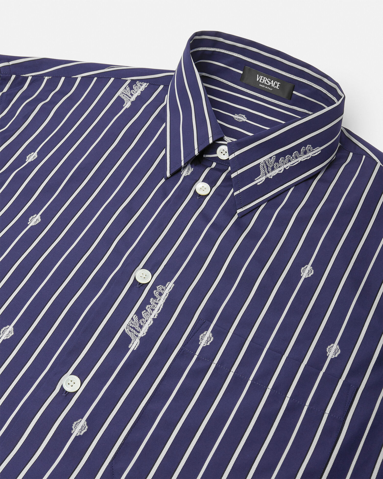 Camisa Versace Nautical Stripe