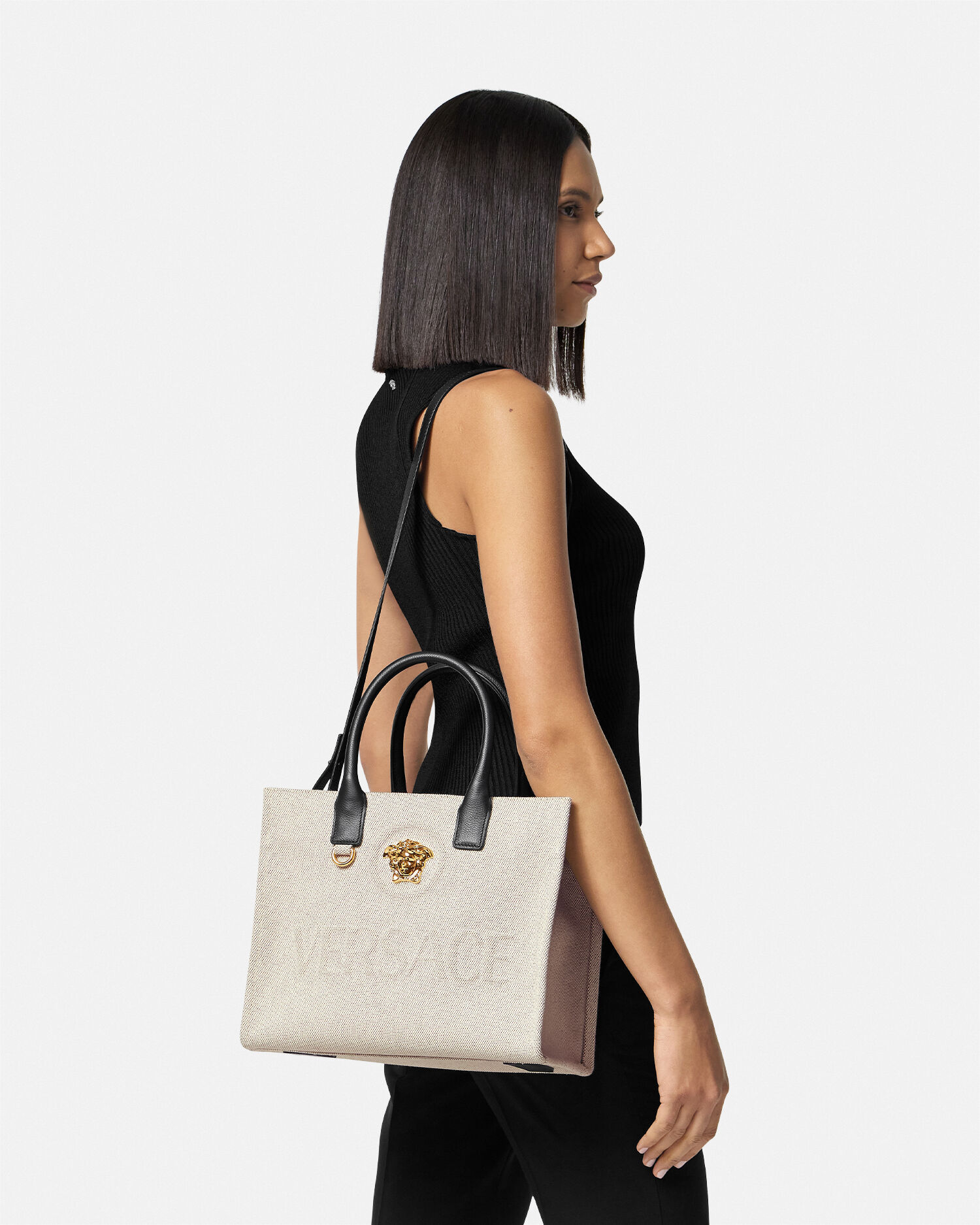 La Medusa Canvas Small Tote Bag