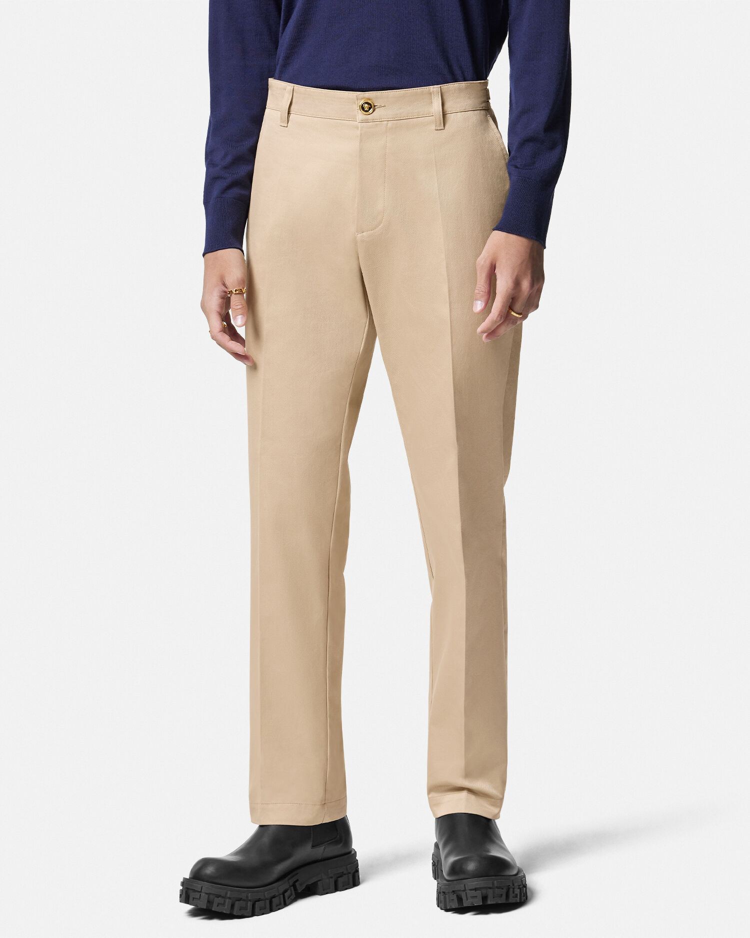 Versace Pantalones de gabardina VERSACE