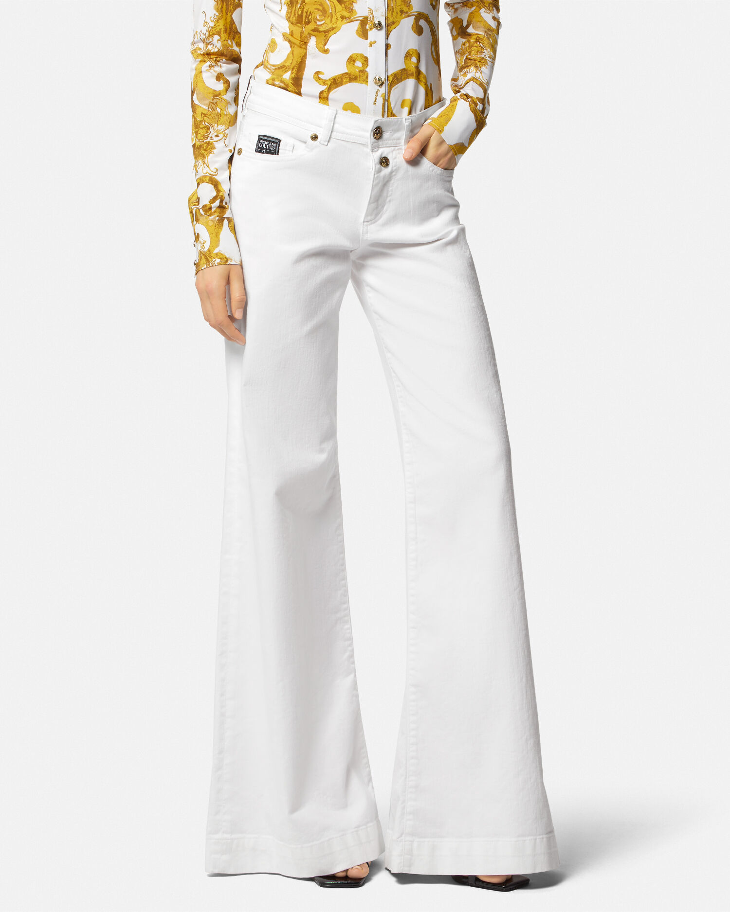 VERSACE White Jeans & Blue Jeans 2セット Versace Women's Jeans - Denim Collection | Online Store EU