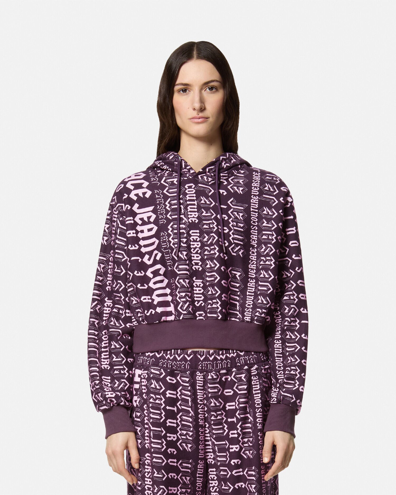Logomania Crop Hoodie