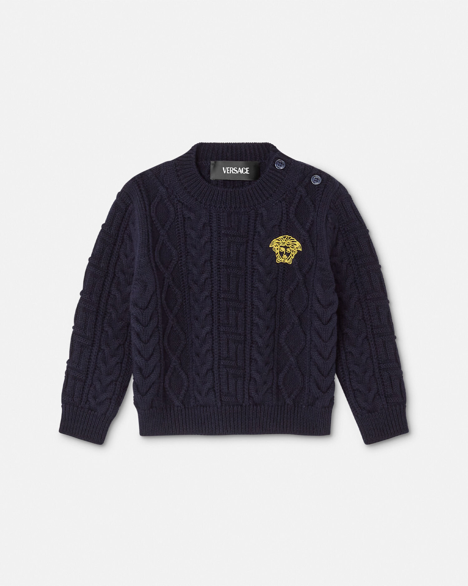 Medusa Baby Cable Knit Sweater VERSACE