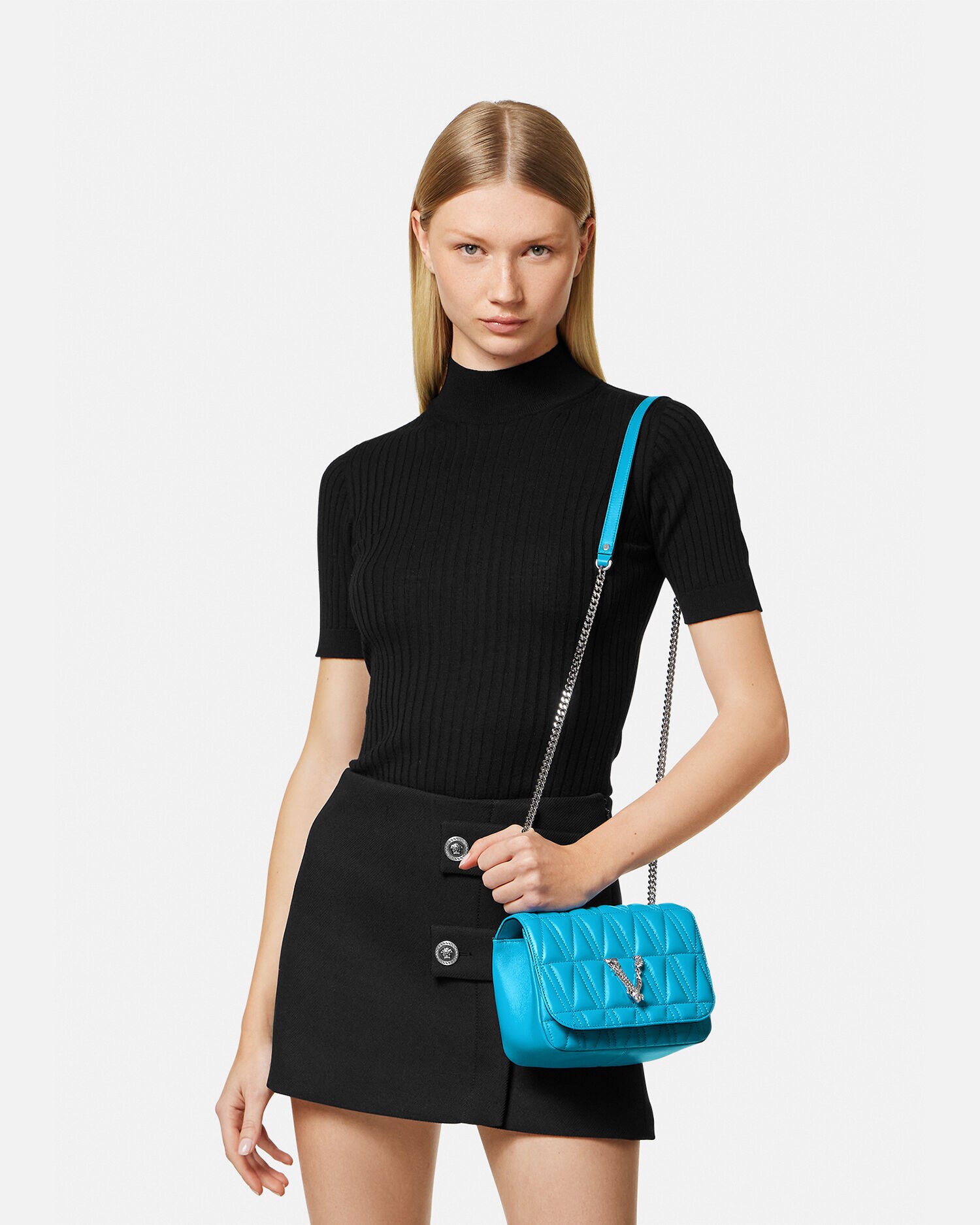 Quilted virtus evening bag discount