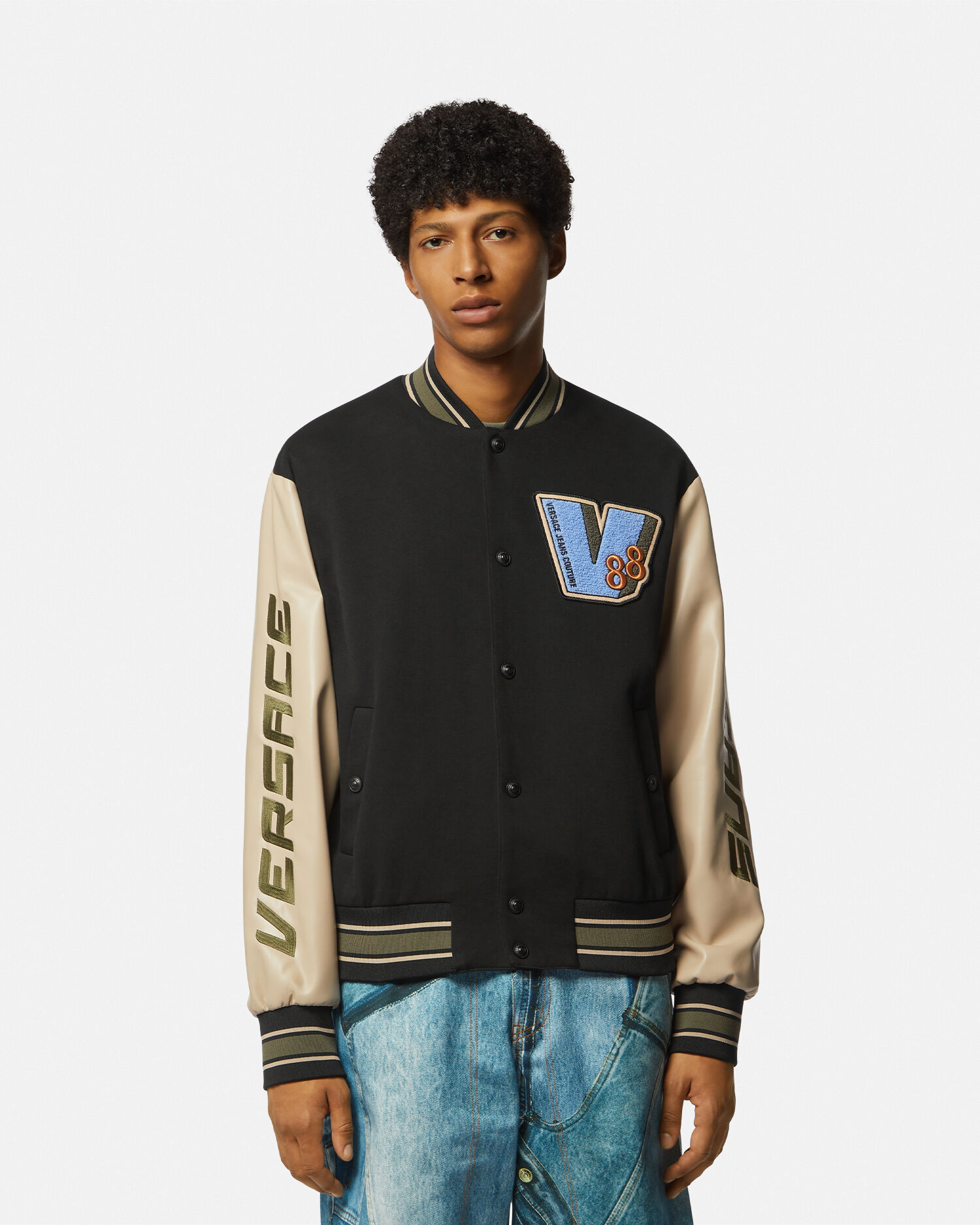 Versace varsity jacket discount