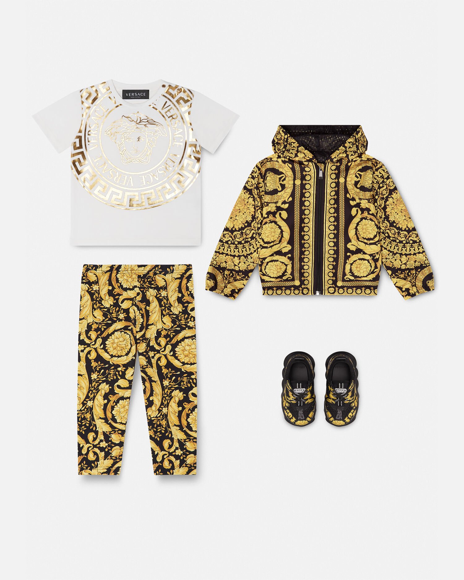 Versace Kids Barocco Baby Leggings for Baby Girls Online Store EU