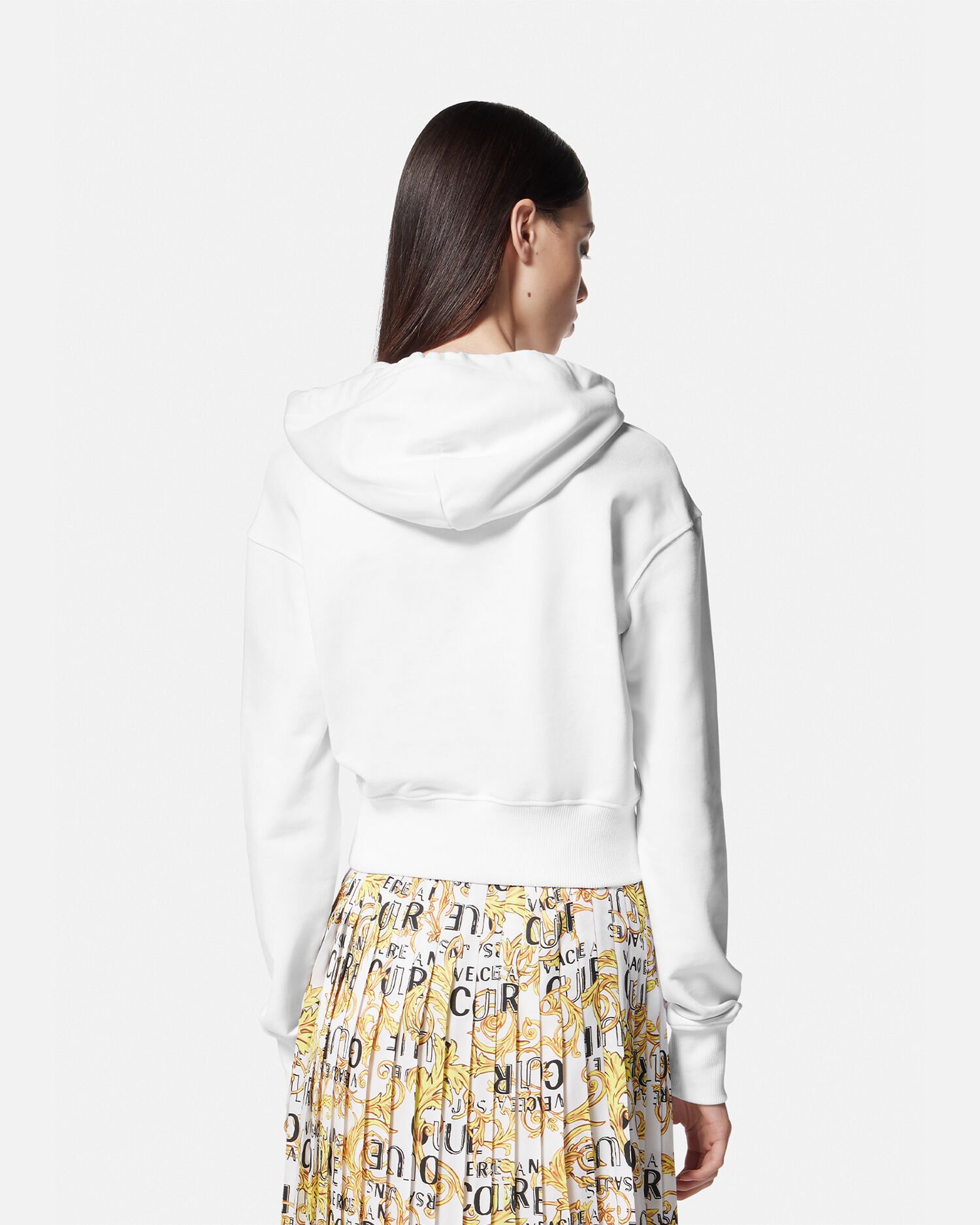 Versace top cropped hoodie