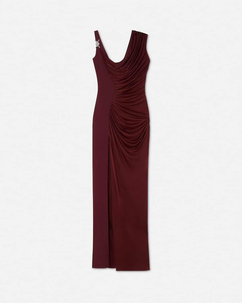 Envers-Satin Cr&ecirc;pe Draped Gown