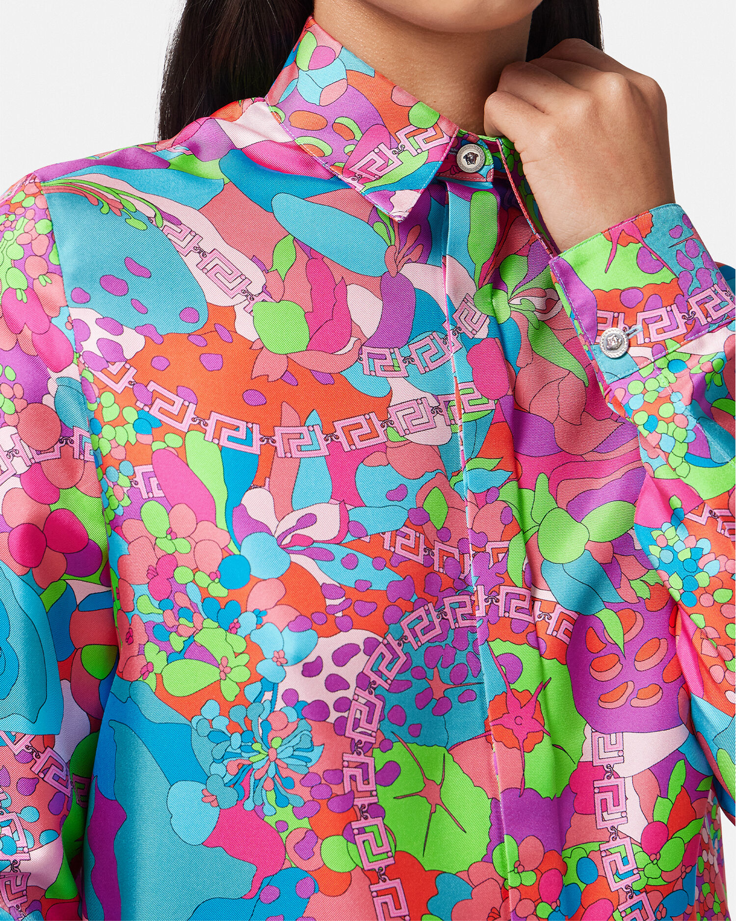 Versace floral on sale shirt