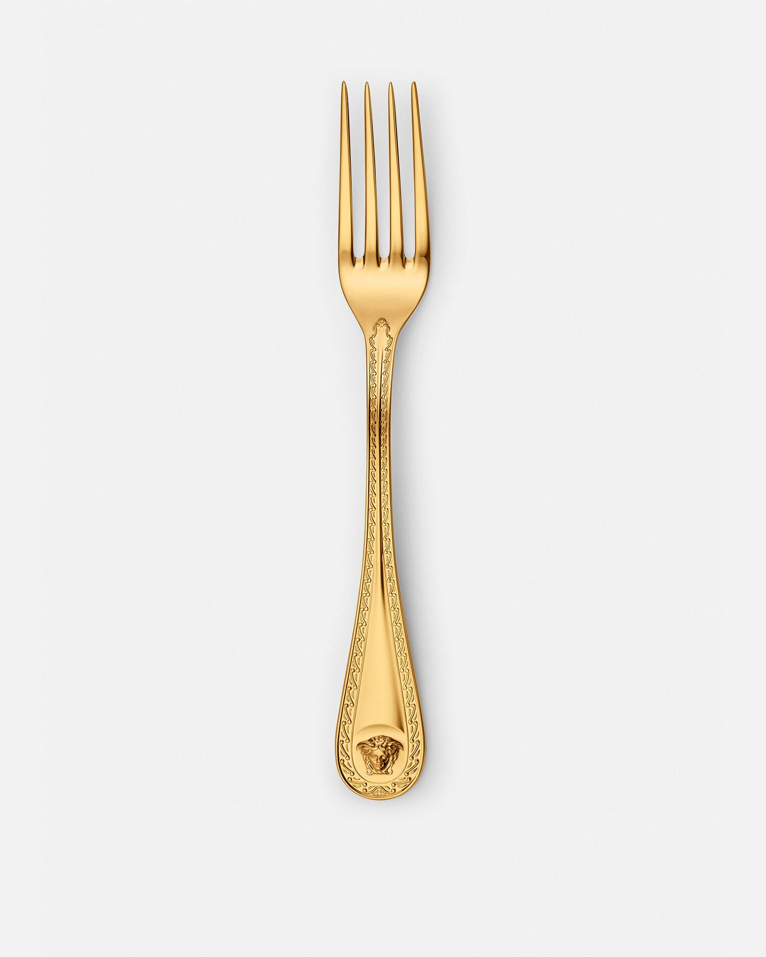 Medusa Gold Dinner Fork Gold | VERSACE US