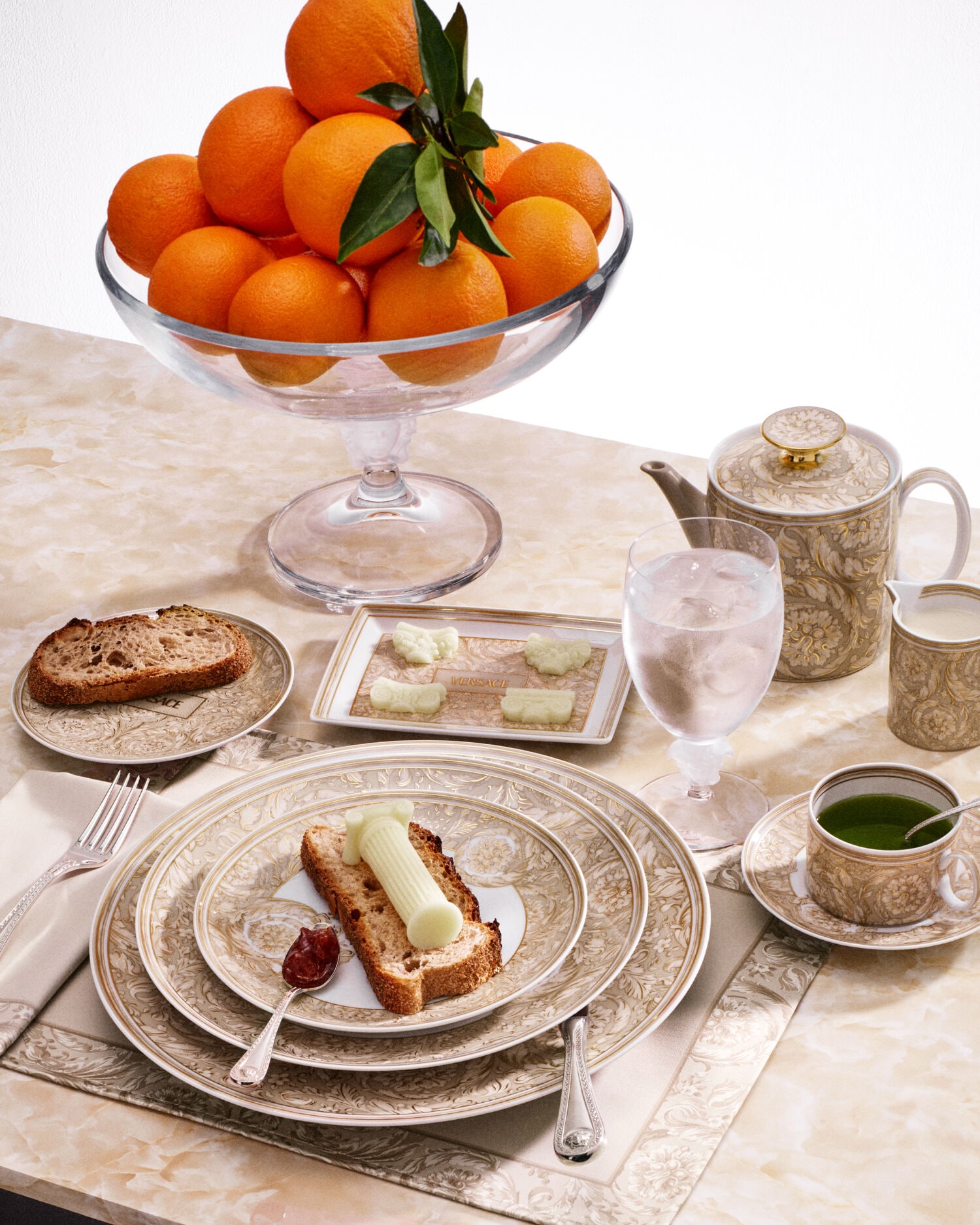 Barocco Beige Plate 10.6"