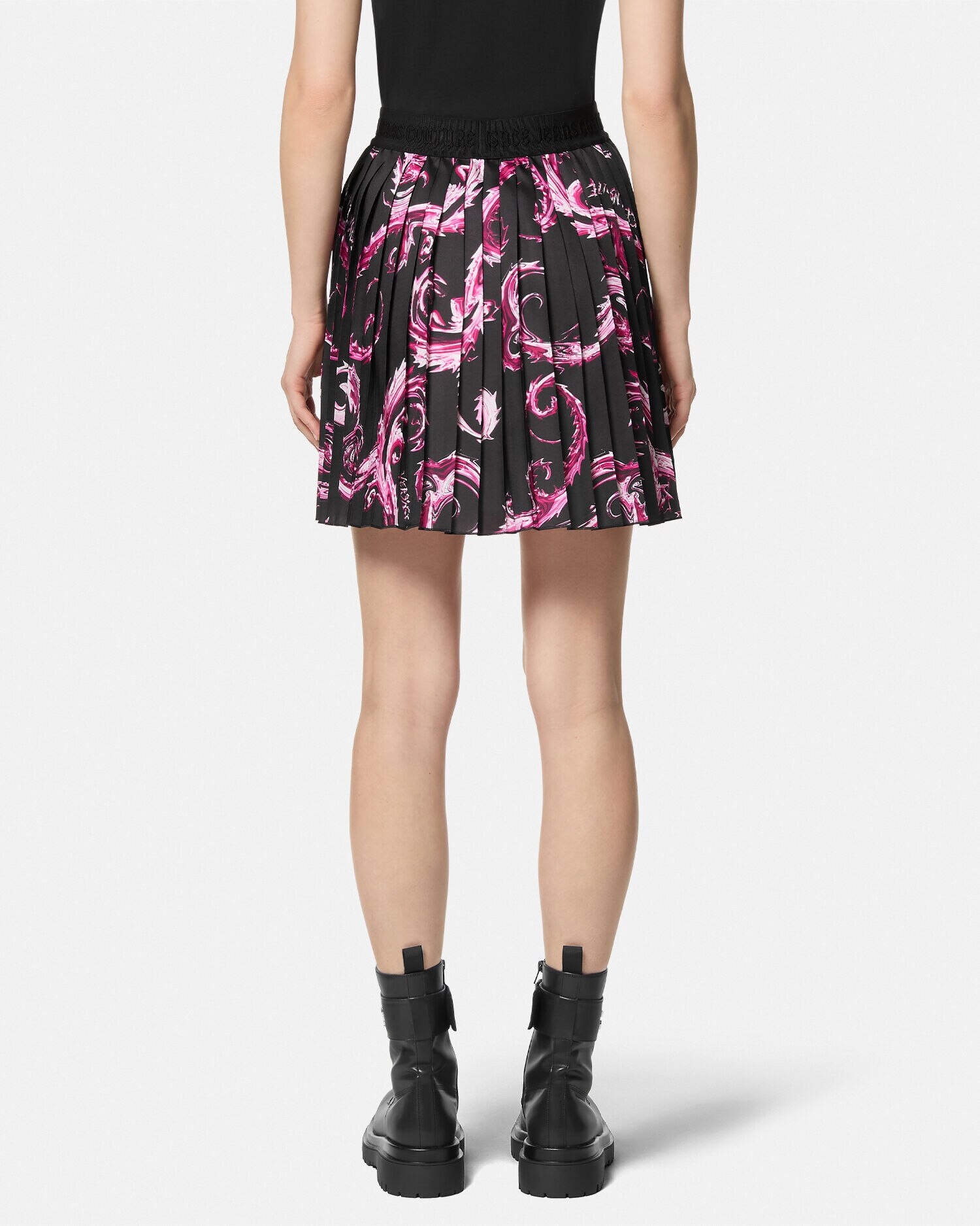 Chromo Couture Pleated Mini Skirt