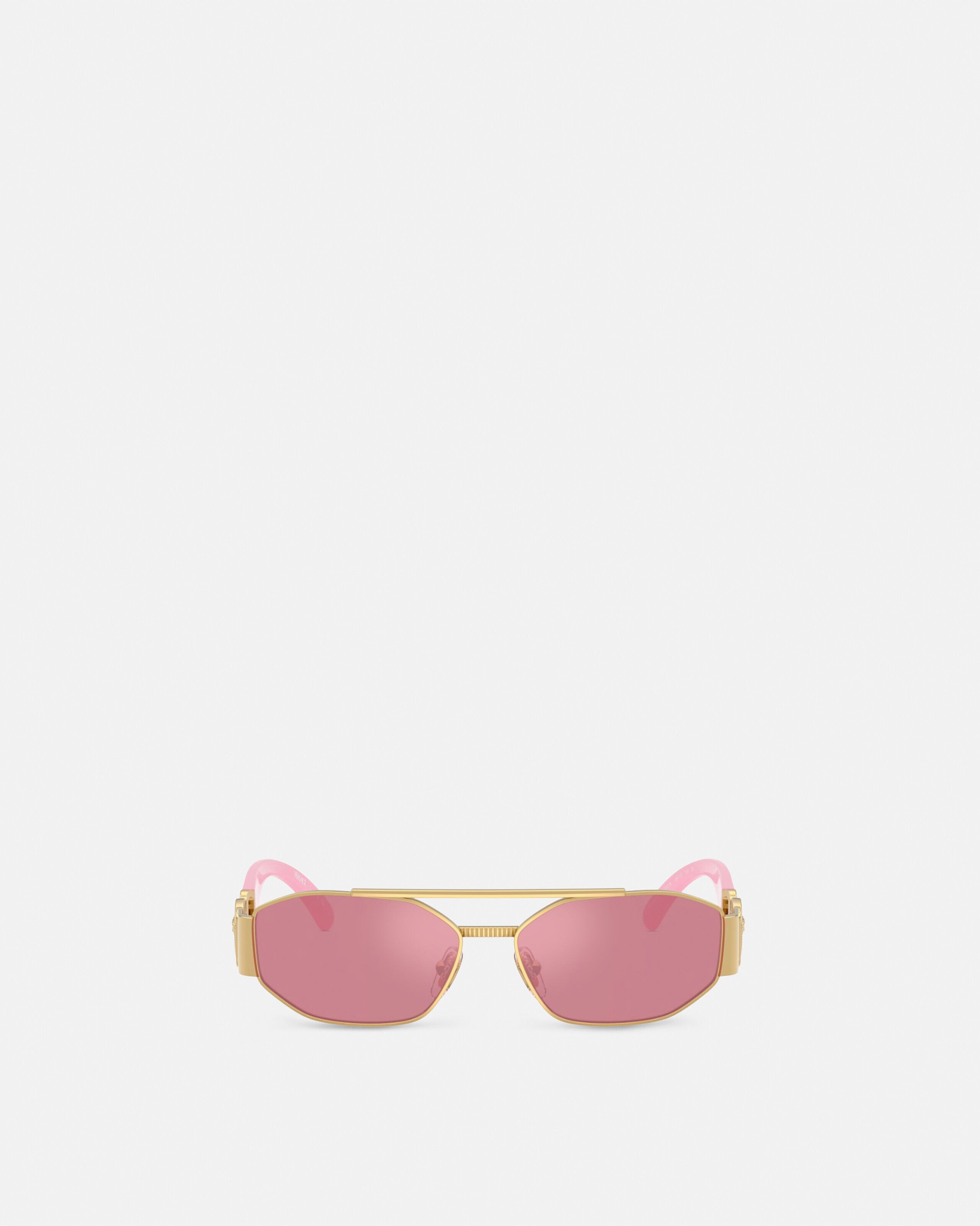 Medusa Biggie Sunglasses Pink,Gold | VERSACE US