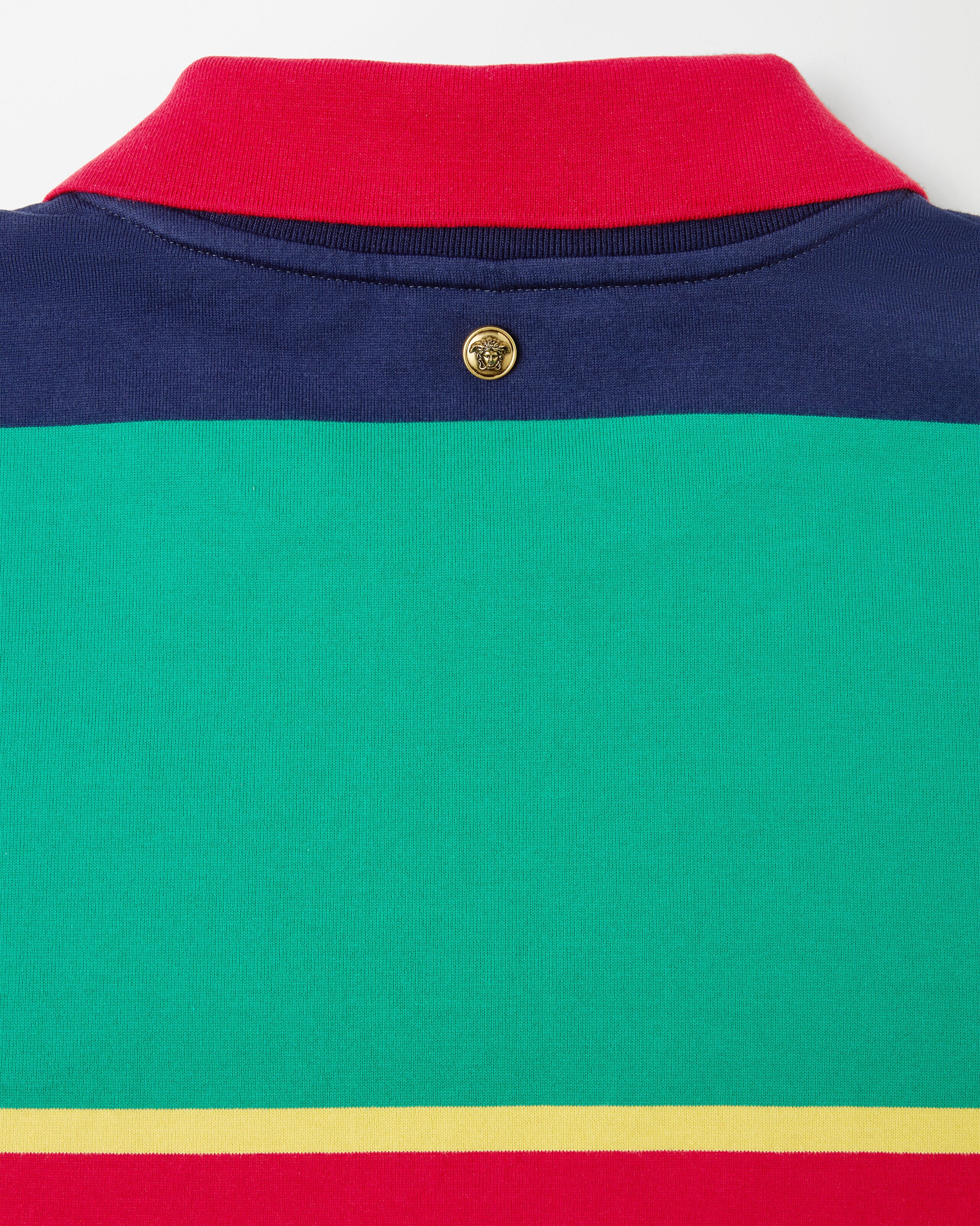 Striped Cotton-Jersey T-Shirt Multicolor | VERSACE